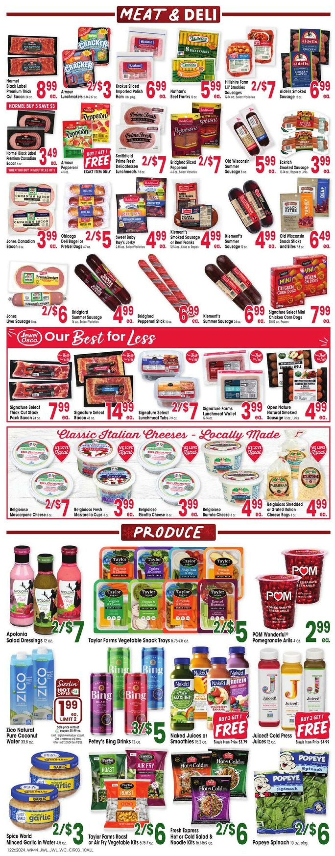 Weekly ad Jewel Osco 12/26/2024 - 01/01/2025