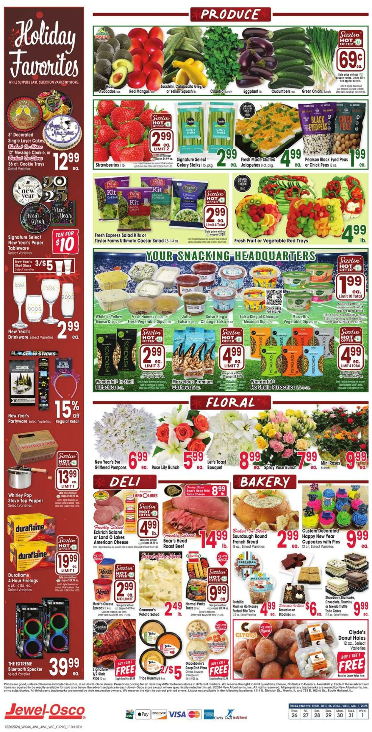 Weekly ad Jewel Osco 12/26/2024 - 01/01/2025