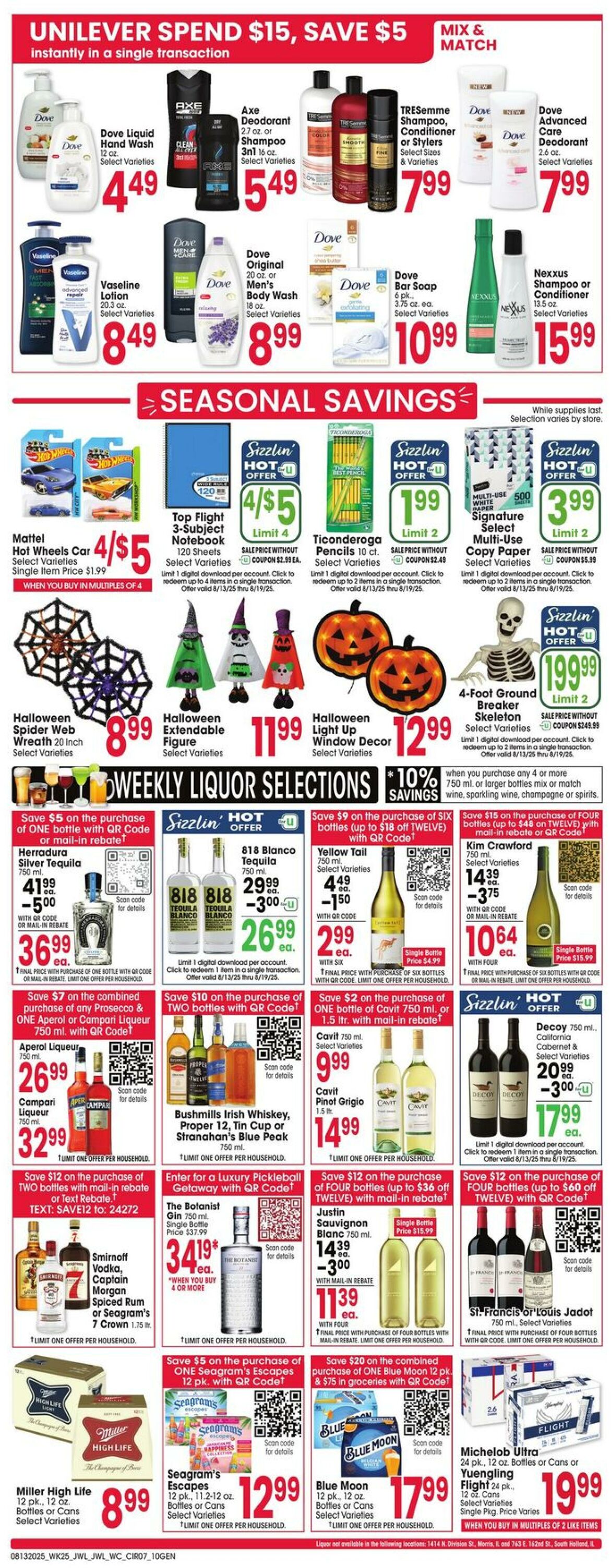 Weekly ad Jewel Osco 08/13/2025 - 08/19/2025