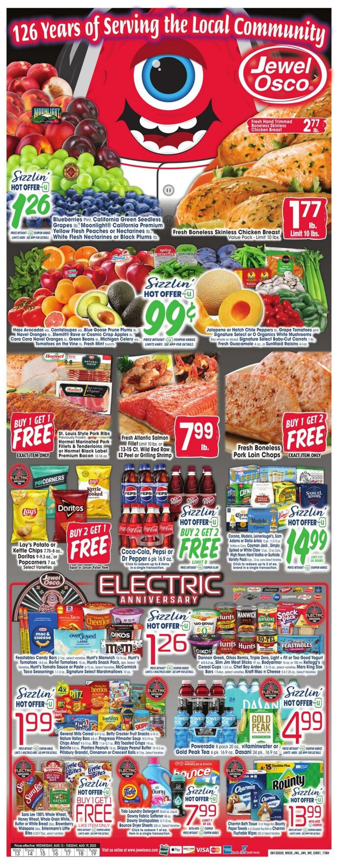 Weekly ad Jewel Osco 08/13/2025 - 08/19/2025