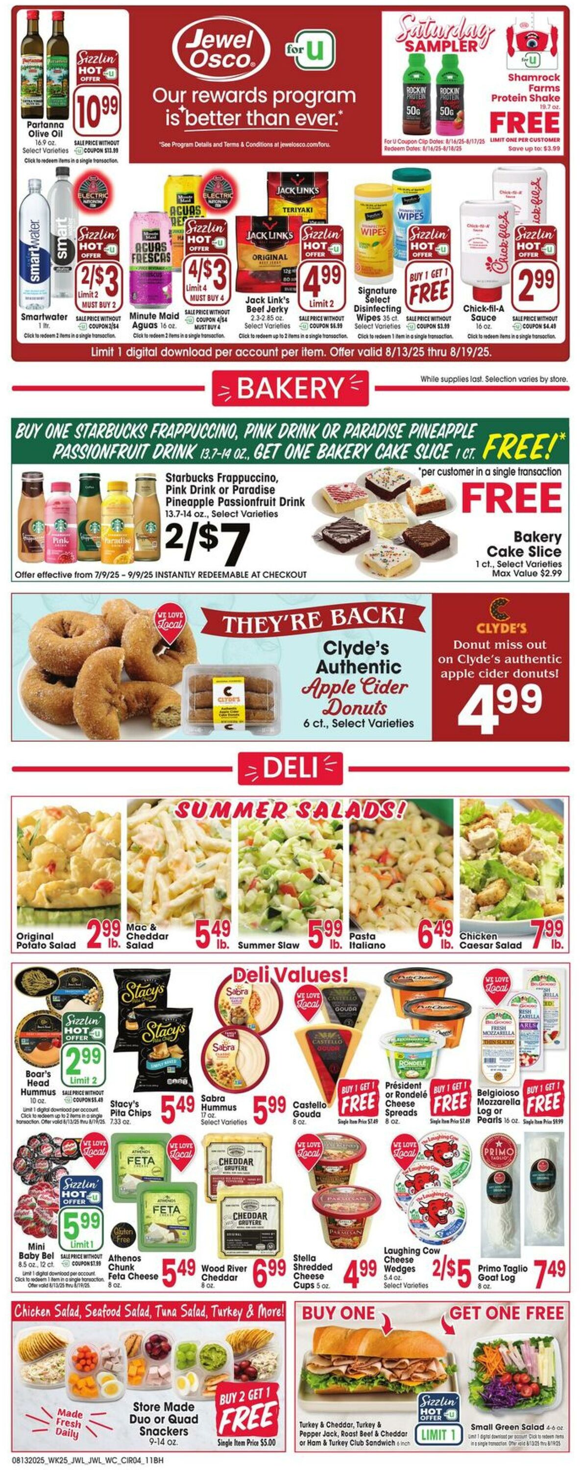 Weekly ad Jewel Osco 08/13/2025 - 08/19/2025