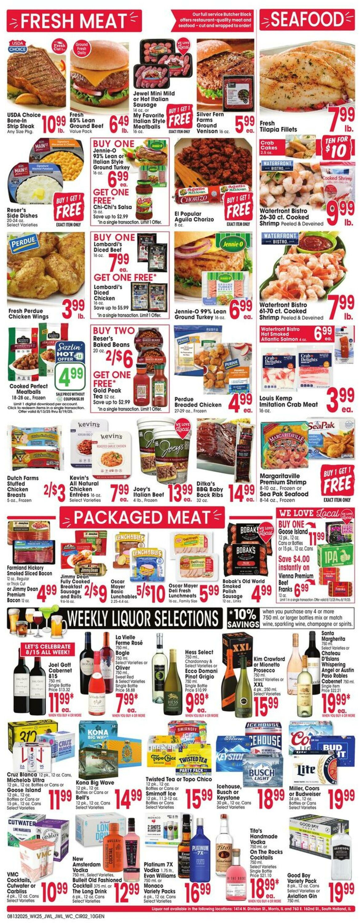 Weekly ad Jewel Osco 08/13/2025 - 08/19/2025