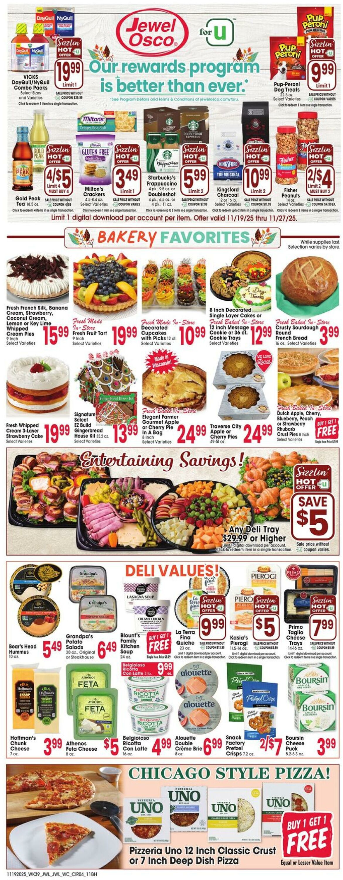 Weekly ad Jewel Osco 11/19/2025 - 11/27/2025