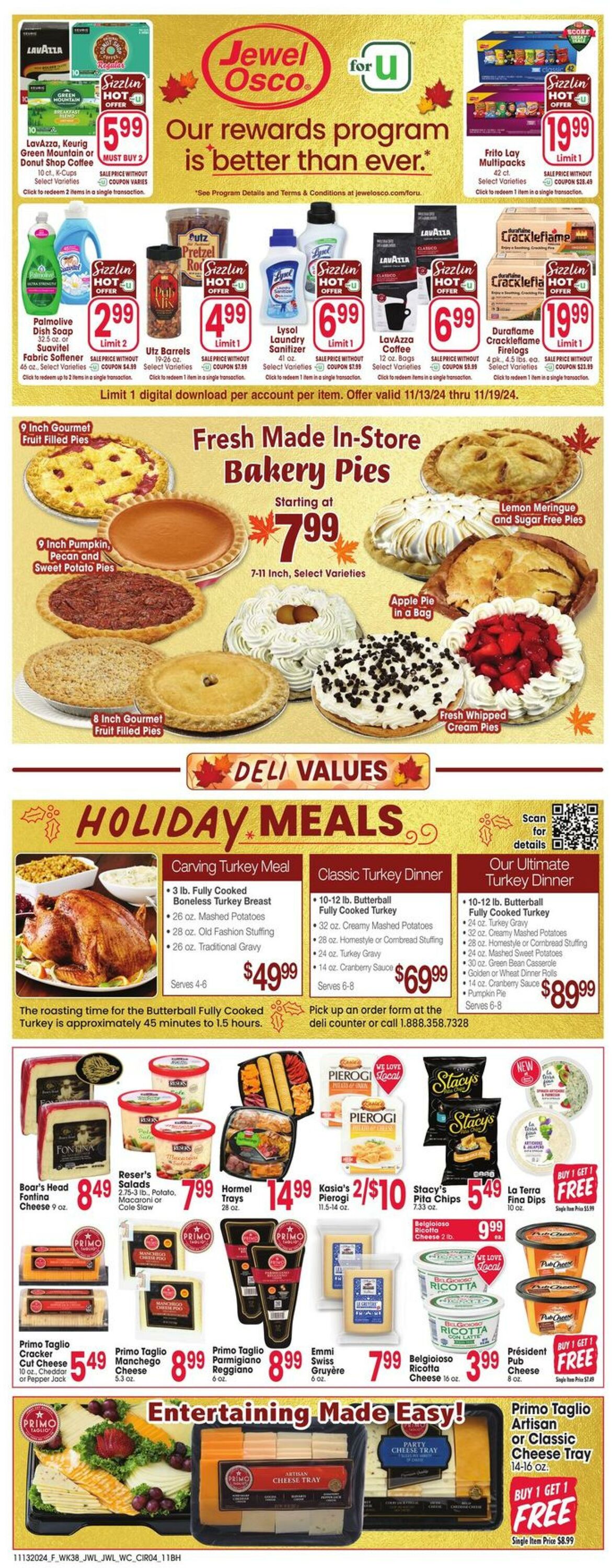 Weekly ad Jewel Osco 11/13/2024 - 11/19/2024