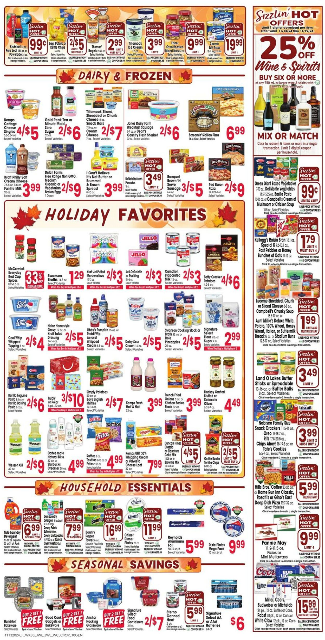 Weekly ad Jewel Osco 11/13/2024 - 11/19/2024