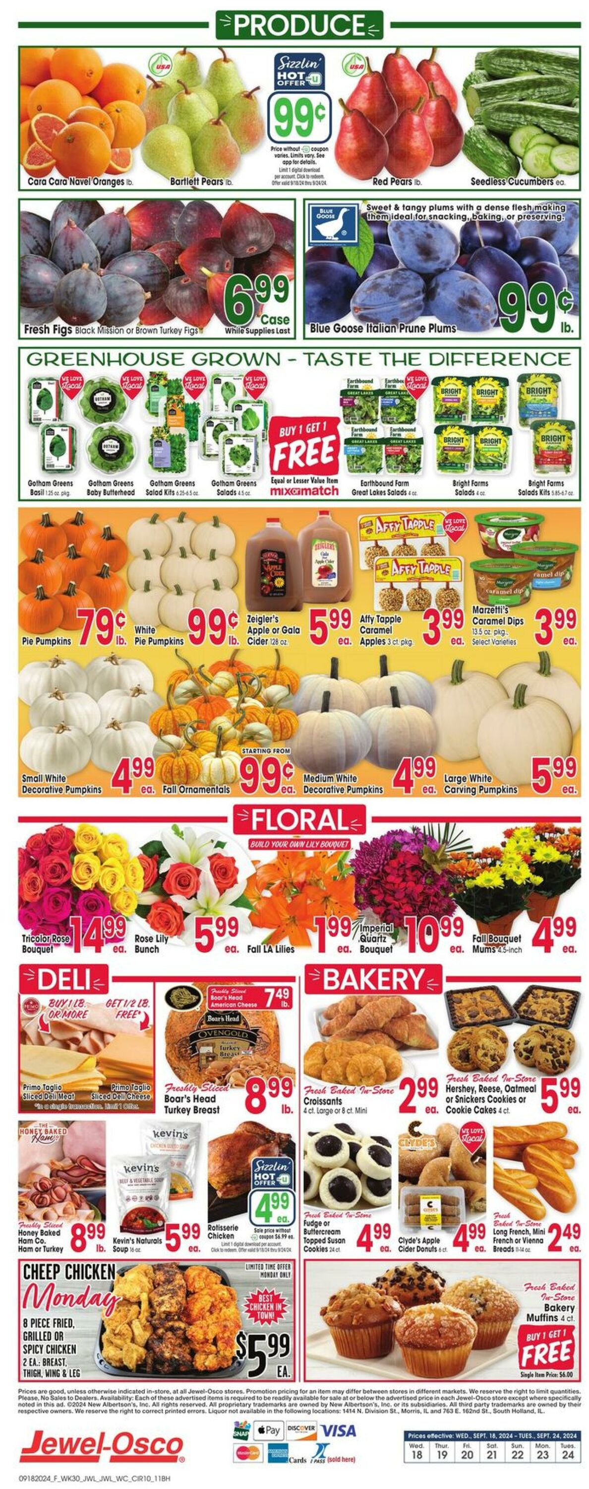 Weekly ad Jewel Osco 09/18/2024 - 09/24/2024