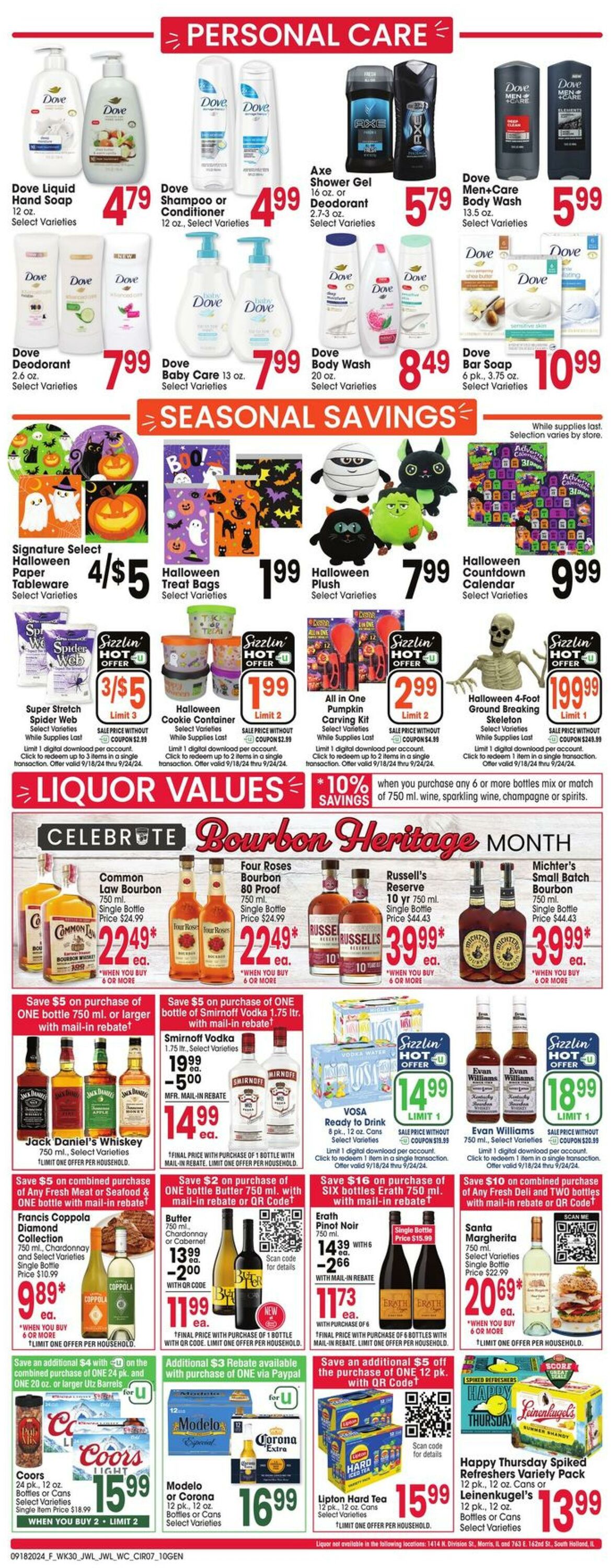 Weekly ad Jewel Osco 09/18/2024 - 09/24/2024