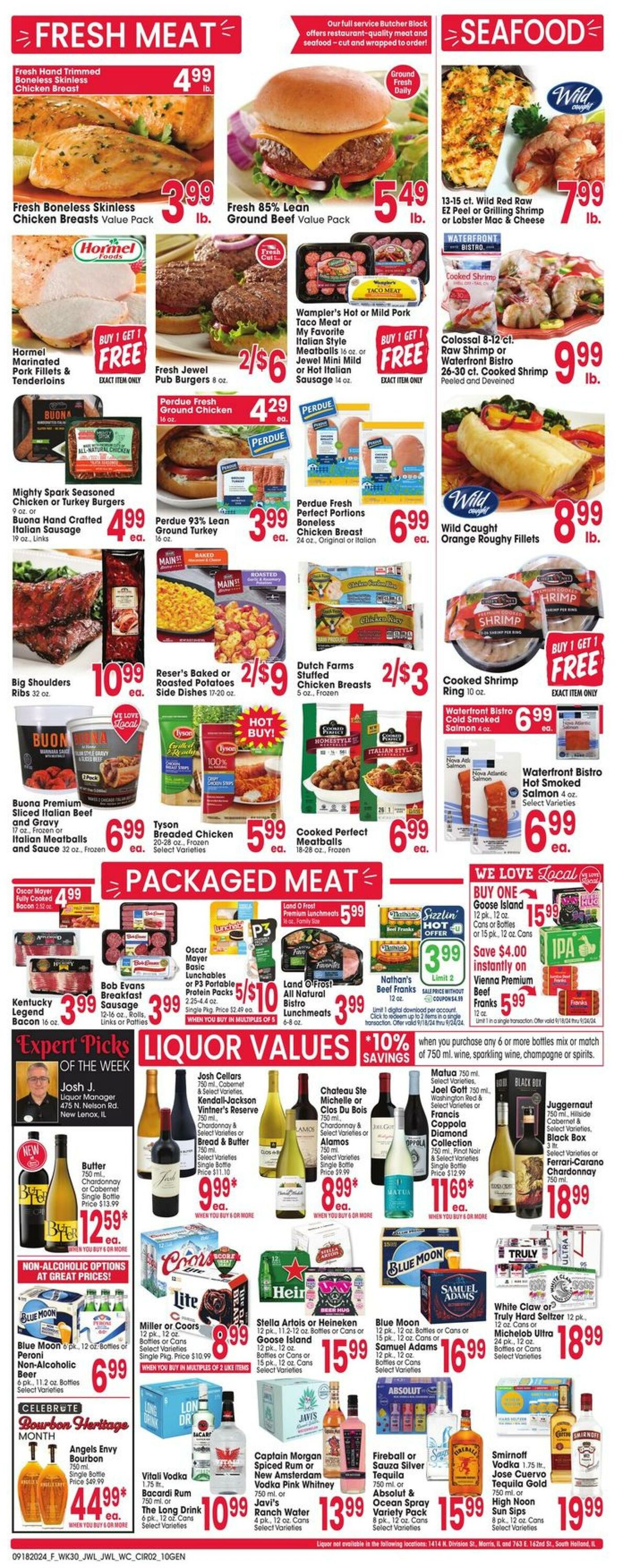 Weekly ad Jewel Osco 09/18/2024 - 09/24/2024