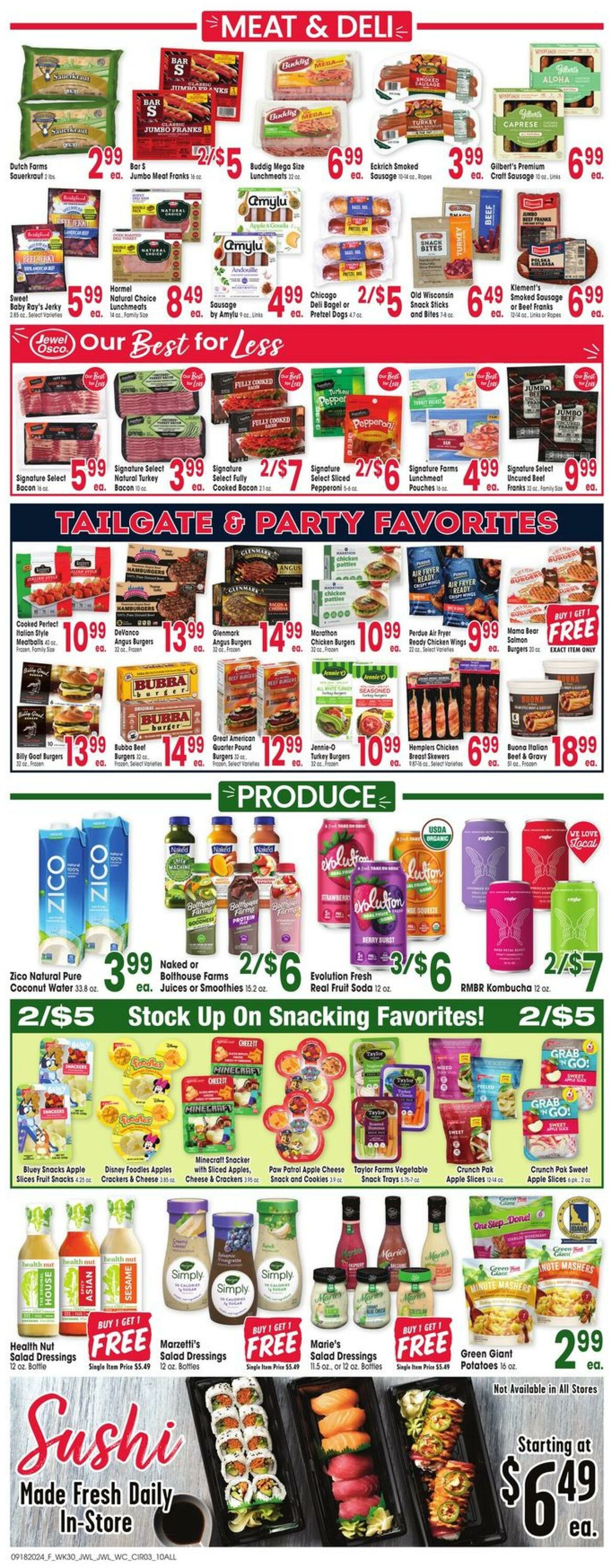 Weekly ad Jewel Osco 09/18/2024 - 09/24/2024