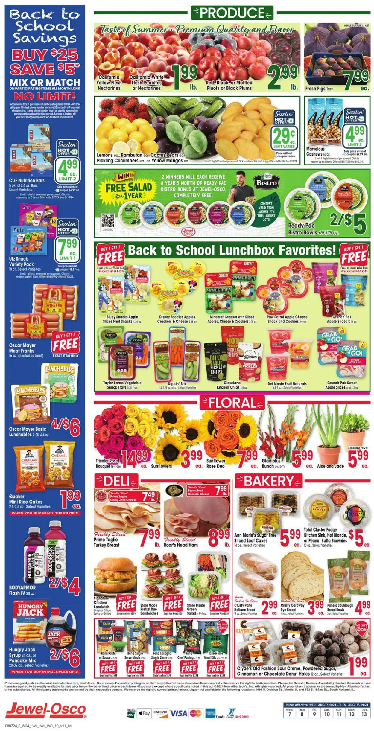 Weekly ad Jewel Osco 08/07/2024 - 08/13/2024