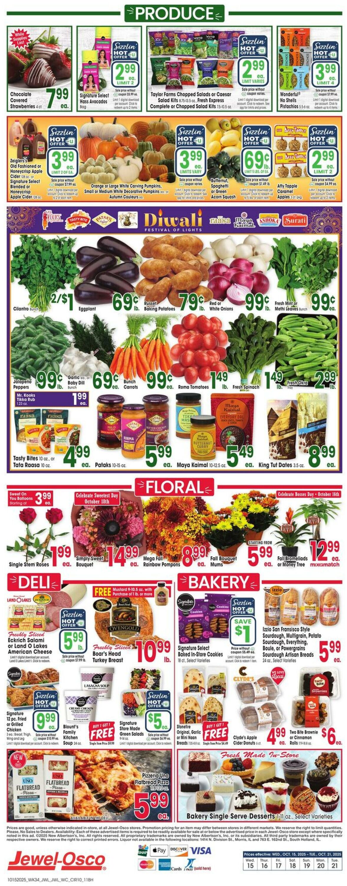 Weekly ad Jewel Osco 10/15/2025 - 10/21/2025