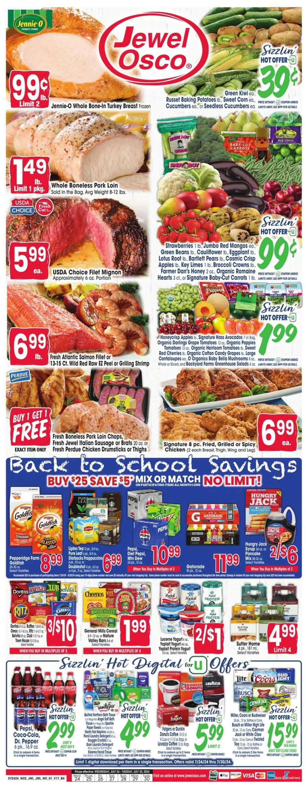 Weekly ad Jewel Osco 07/24/2024 - 07/30/2024