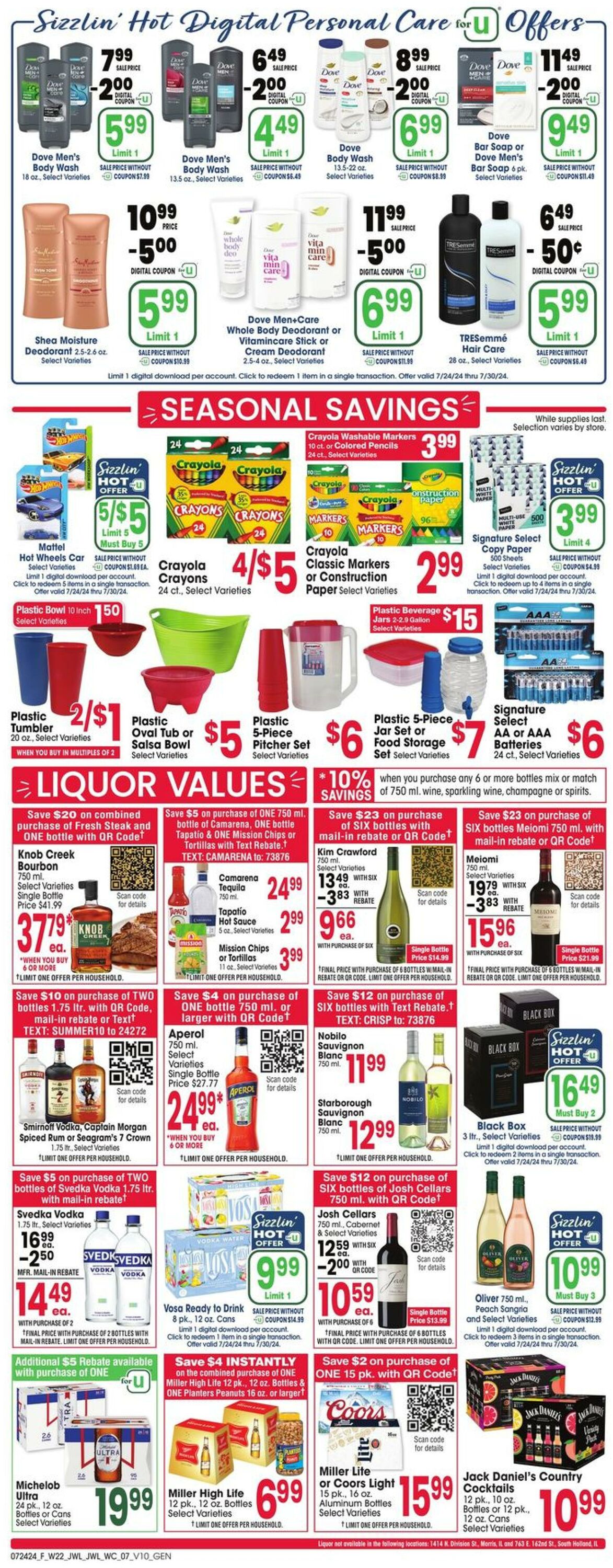 Weekly ad Jewel Osco 07/24/2024 - 07/30/2024