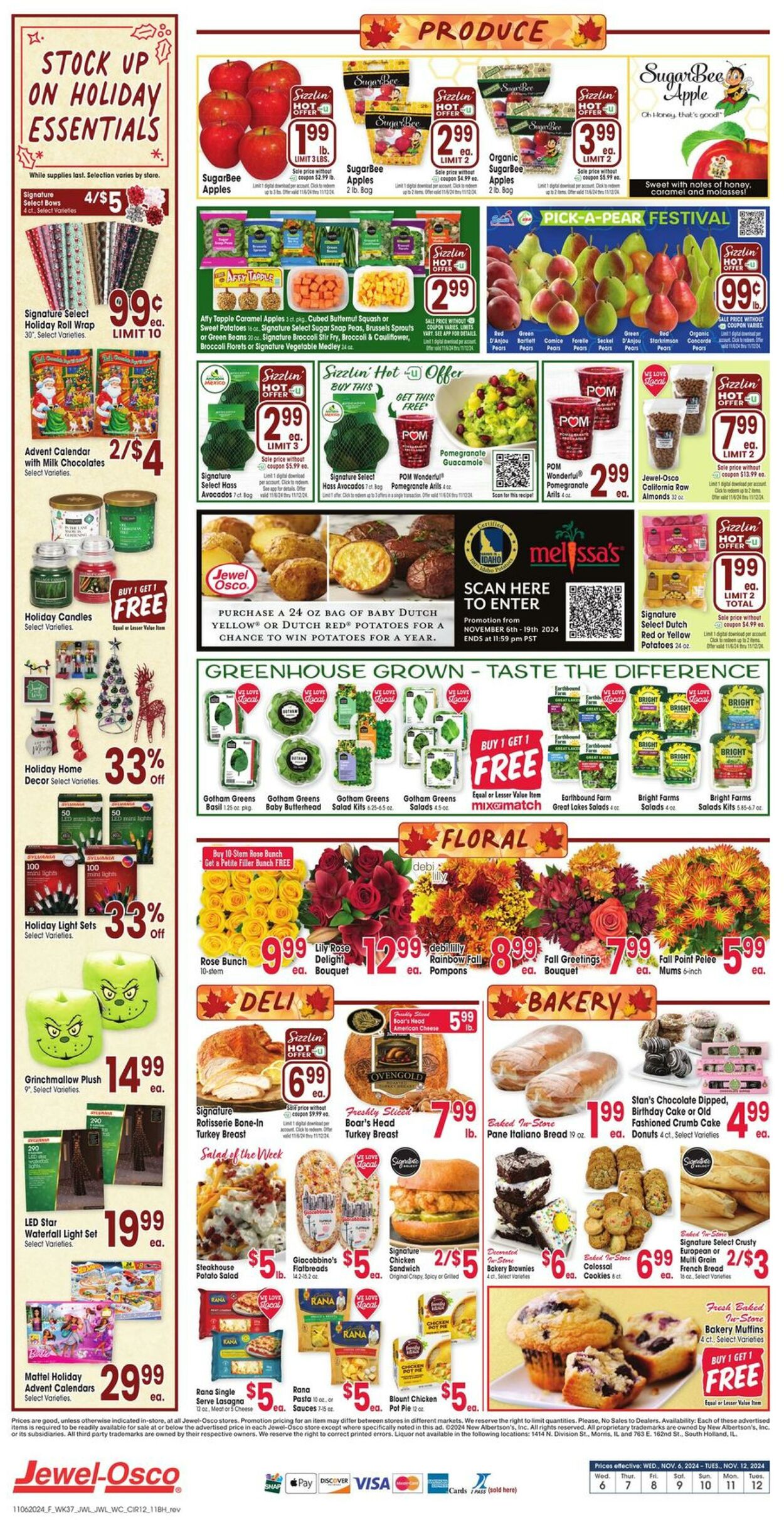 Weekly ad Jewel Osco 11/06/2024 - 11/12/2024