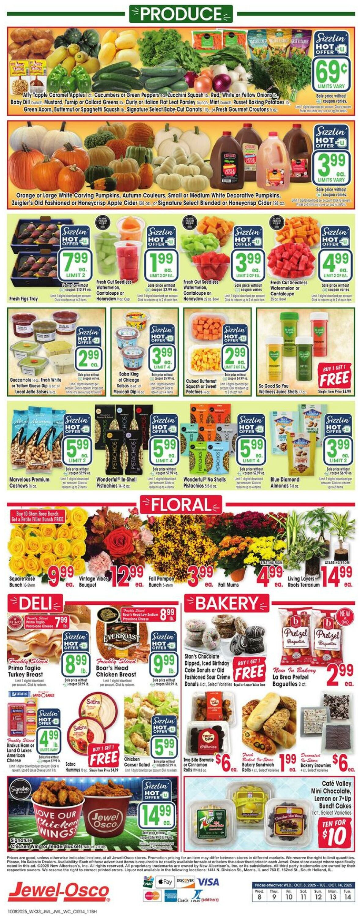 Weekly ad Jewel Osco 10/08/2025 - 10/14/2025
