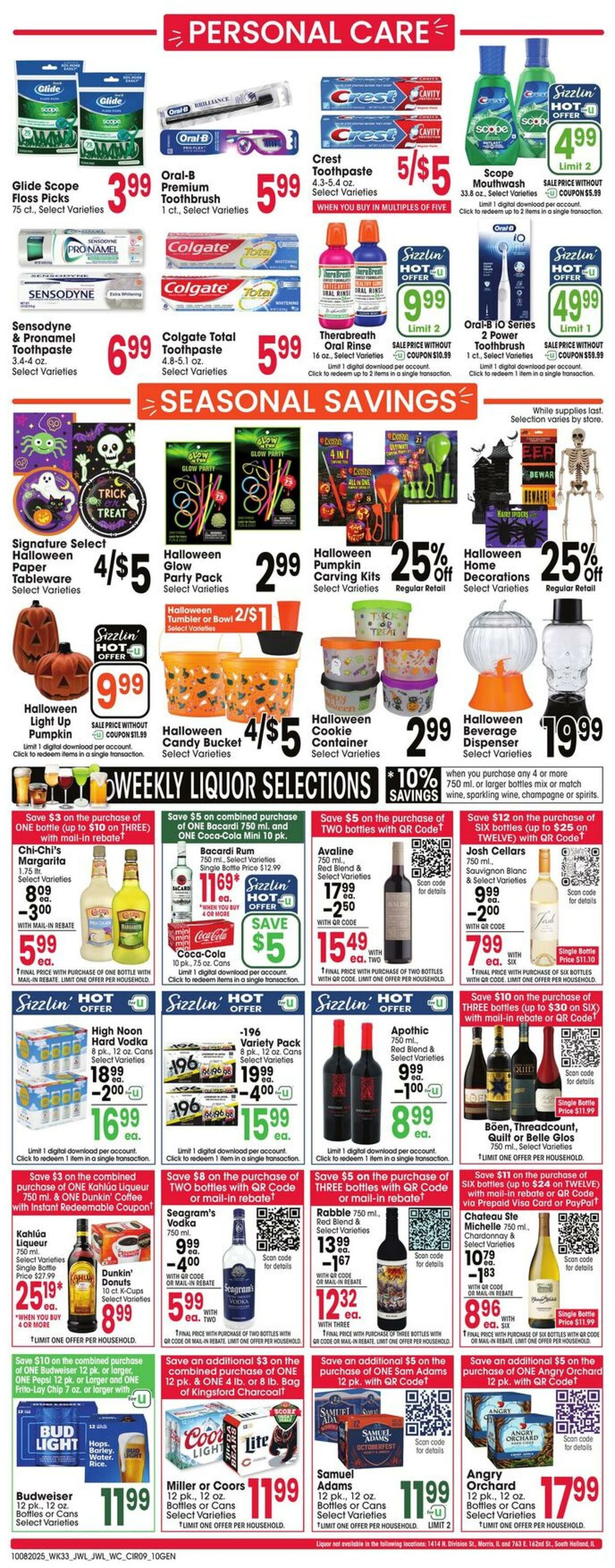 Weekly ad Jewel Osco 10/08/2025 - 10/14/2025