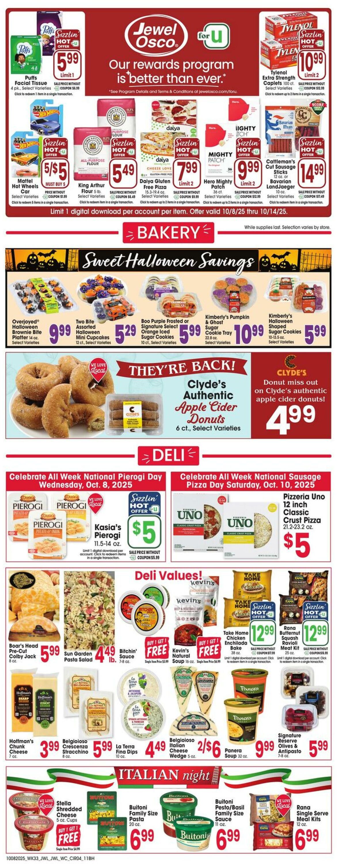 Weekly ad Jewel Osco 10/08/2025 - 10/14/2025