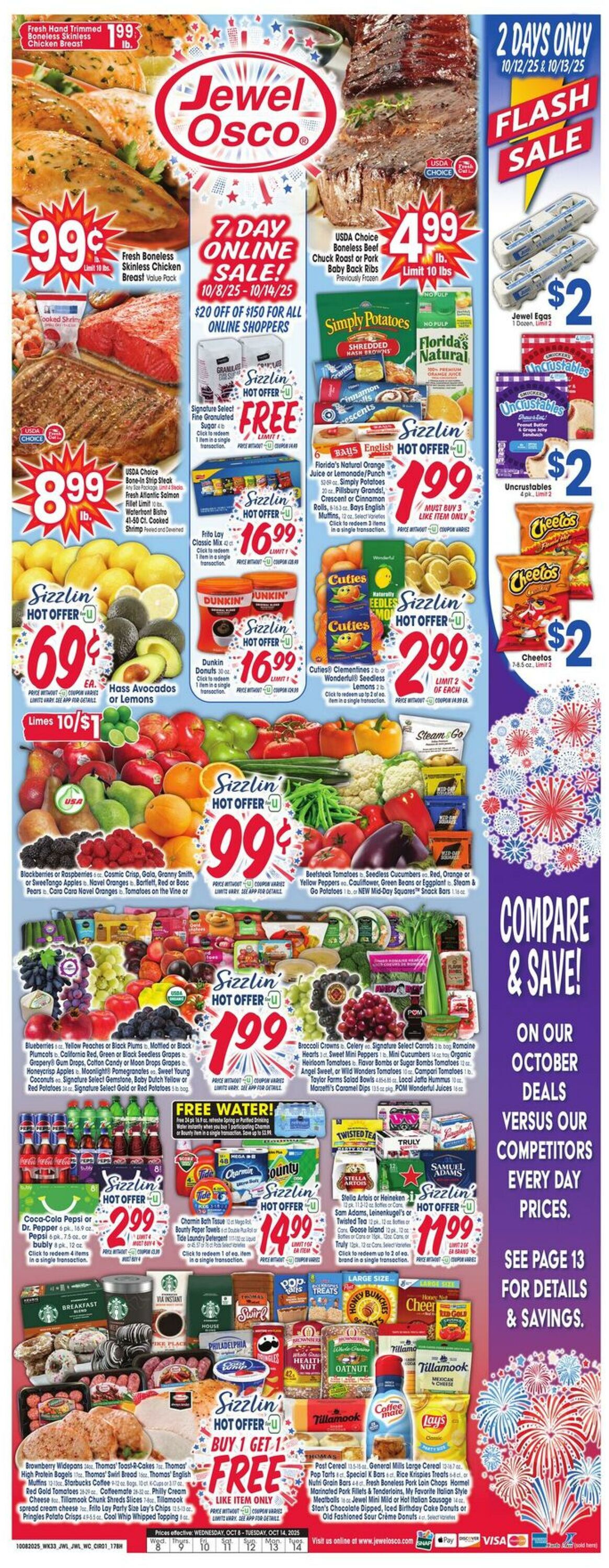 Weekly ad Jewel Osco 10/08/2025 - 10/14/2025