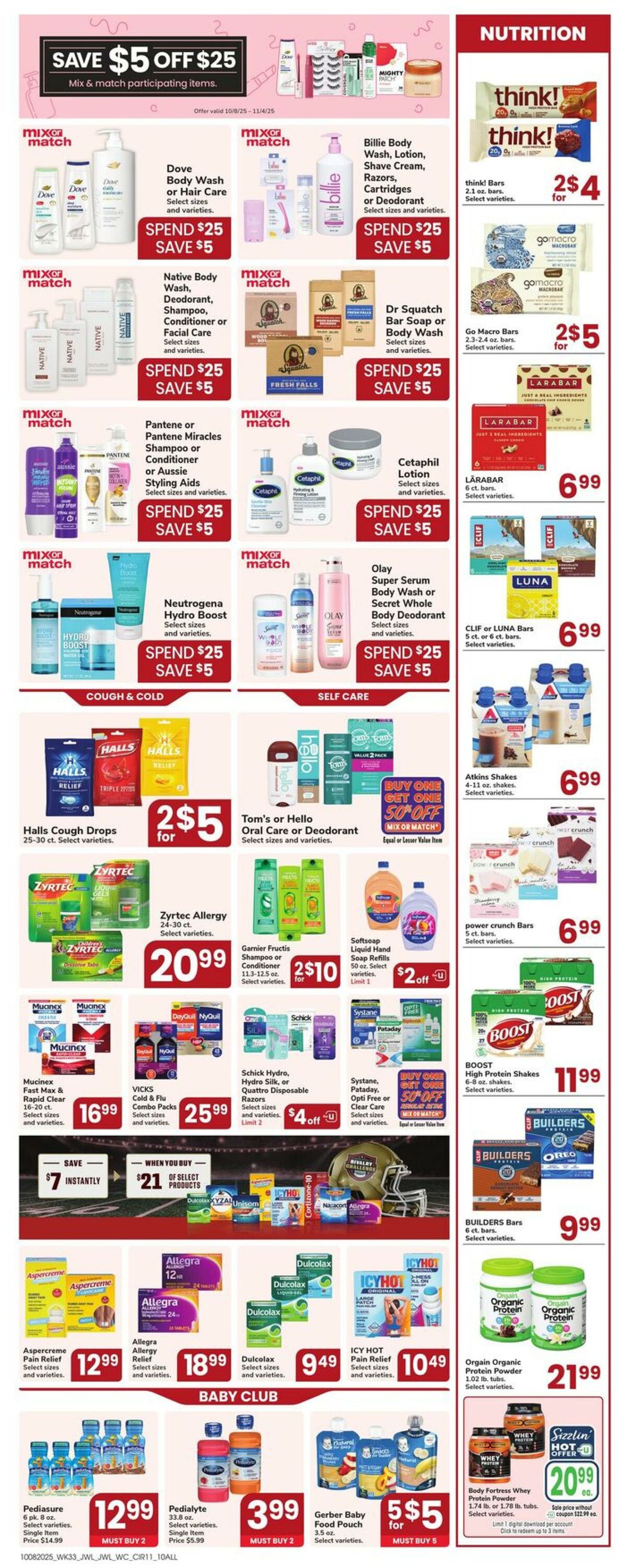 Weekly ad Jewel Osco 10/08/2025 - 10/14/2025