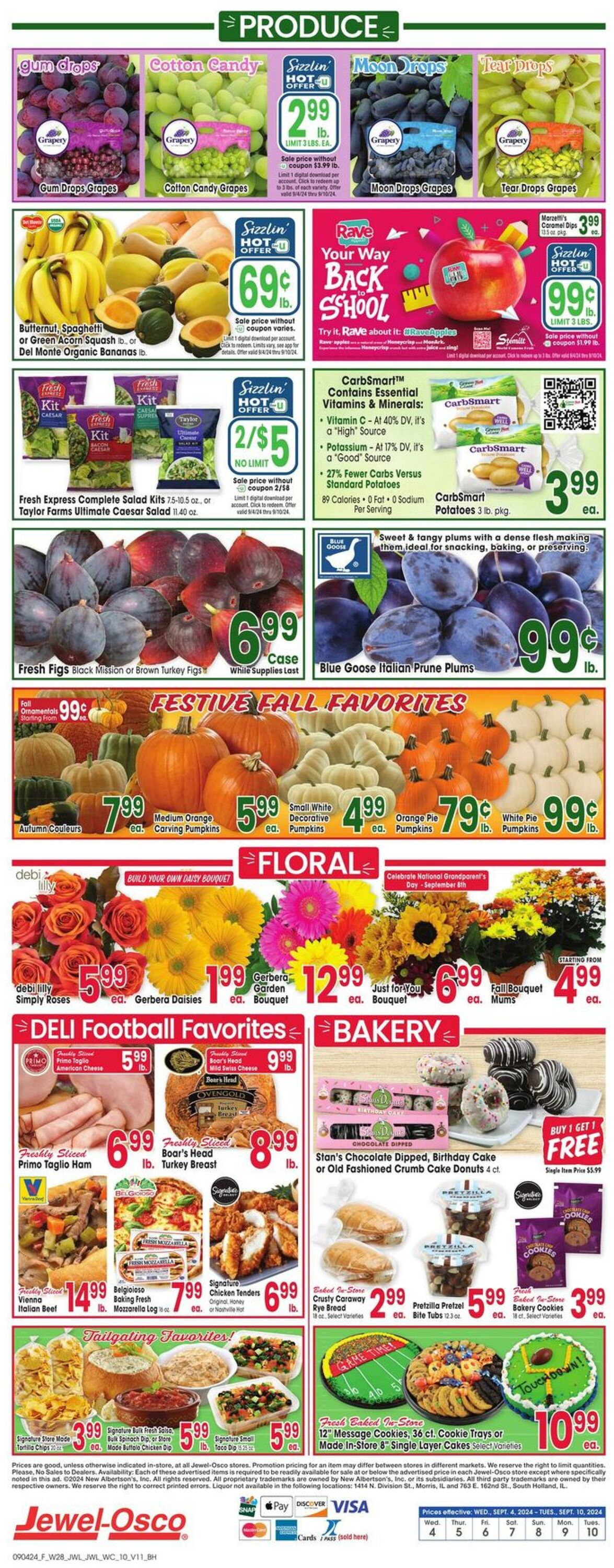 Weekly ad Jewel Osco 09/04/2024 - 09/10/2024