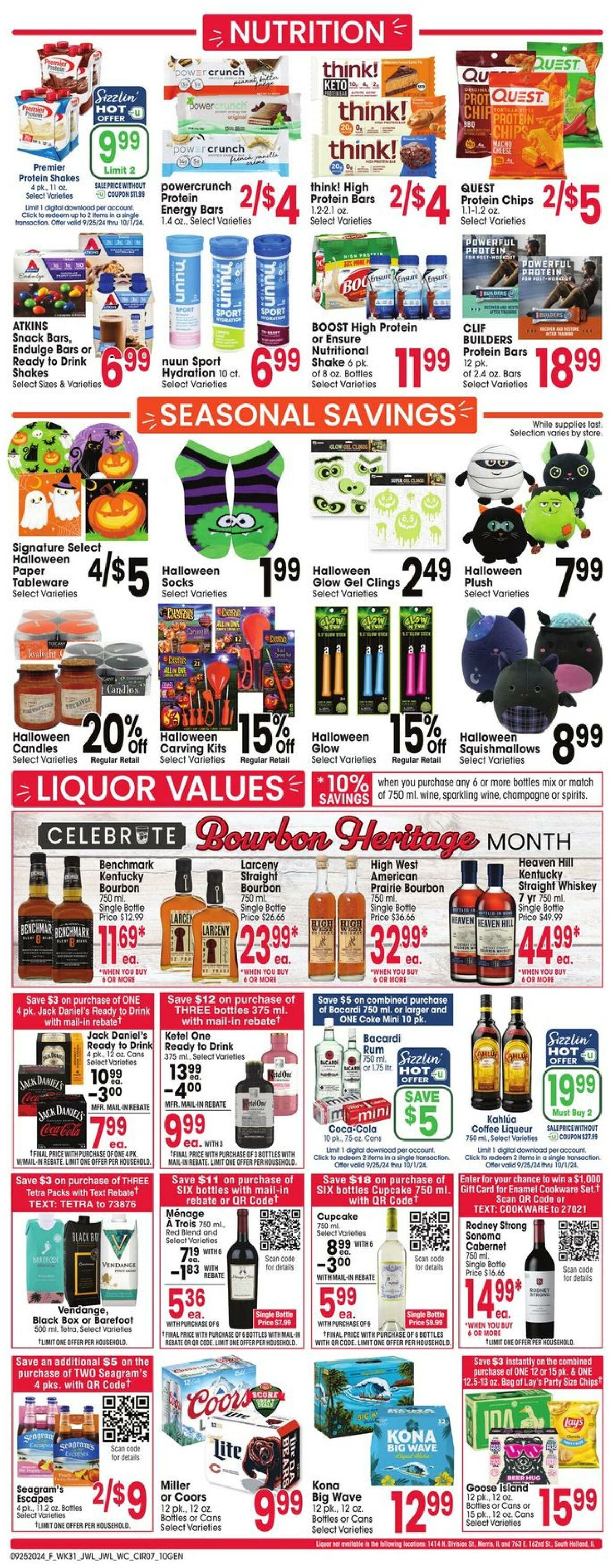 Weekly ad Jewel Osco 09/25/2024 - 10/01/2024