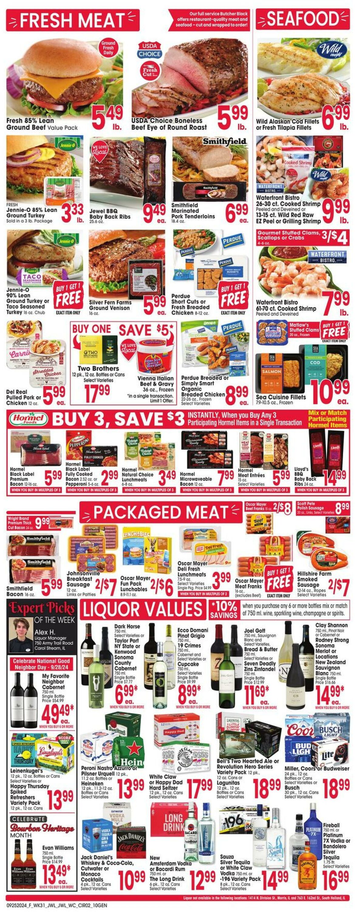 Weekly ad Jewel Osco 09/25/2024 - 10/01/2024