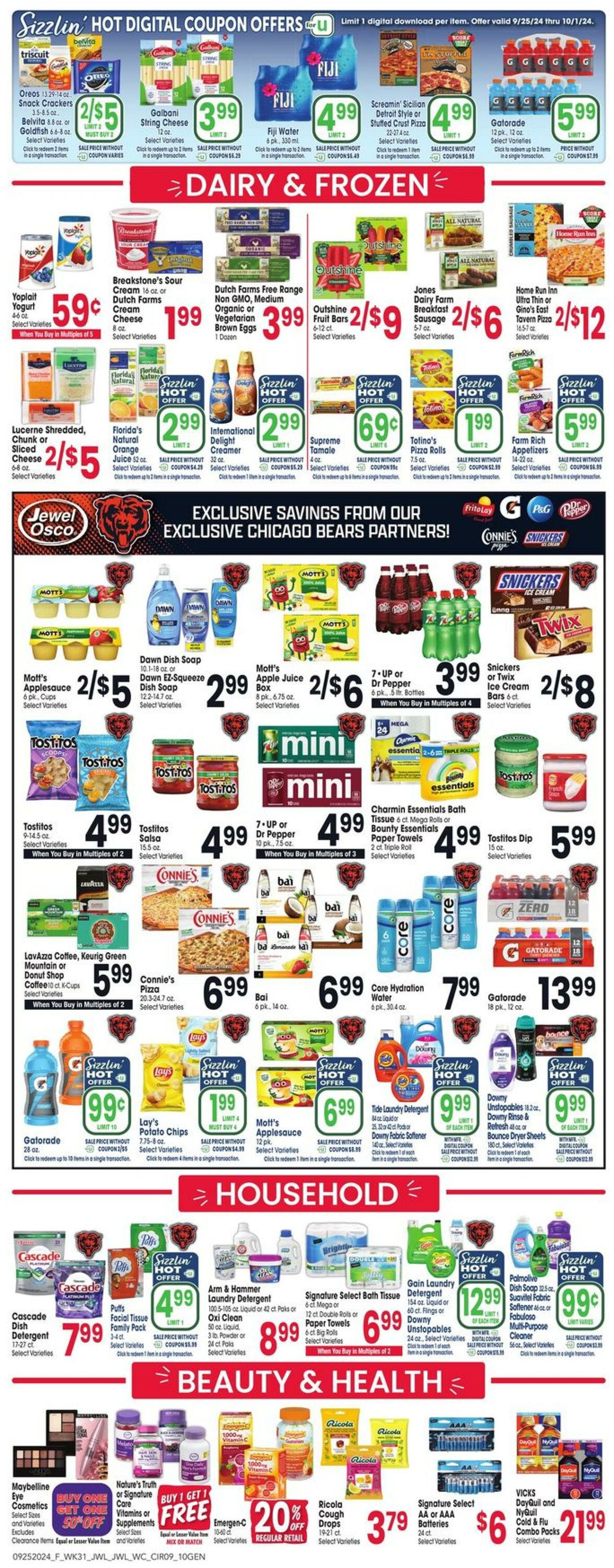 Weekly ad Jewel Osco 09/25/2024 - 10/01/2024