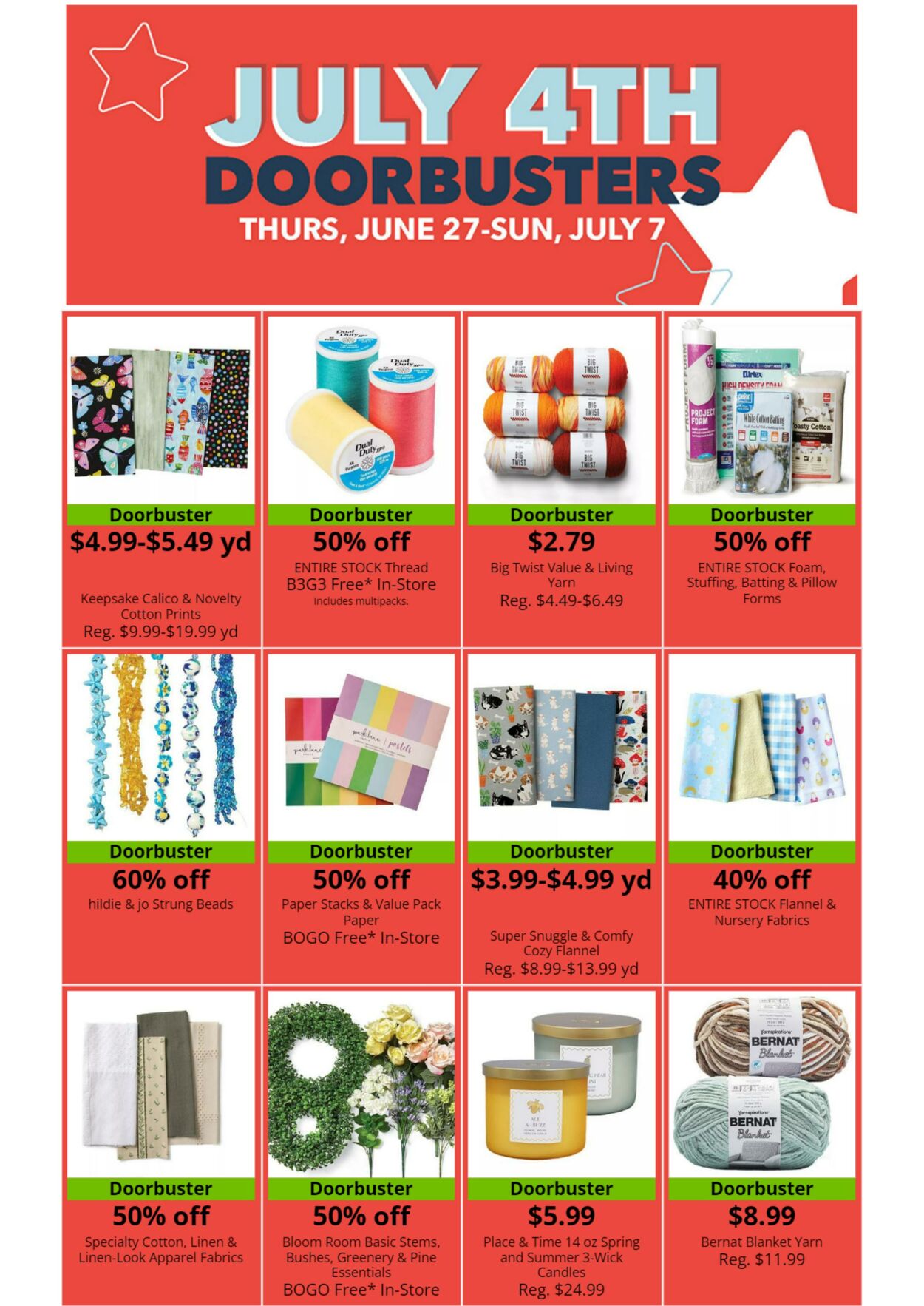 Weekly ad Jo-Ann 07/27/2024 - 07/17/2025