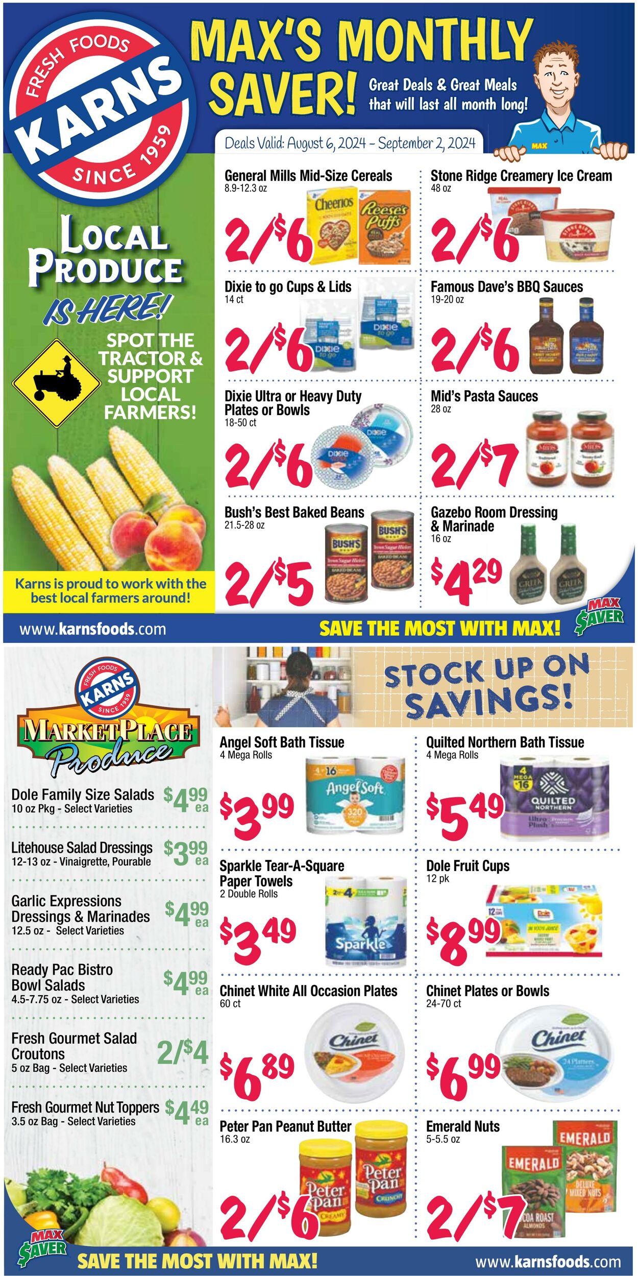 Weekly ad Karns Quality Foods 08/06/2024 - 09/02/2024