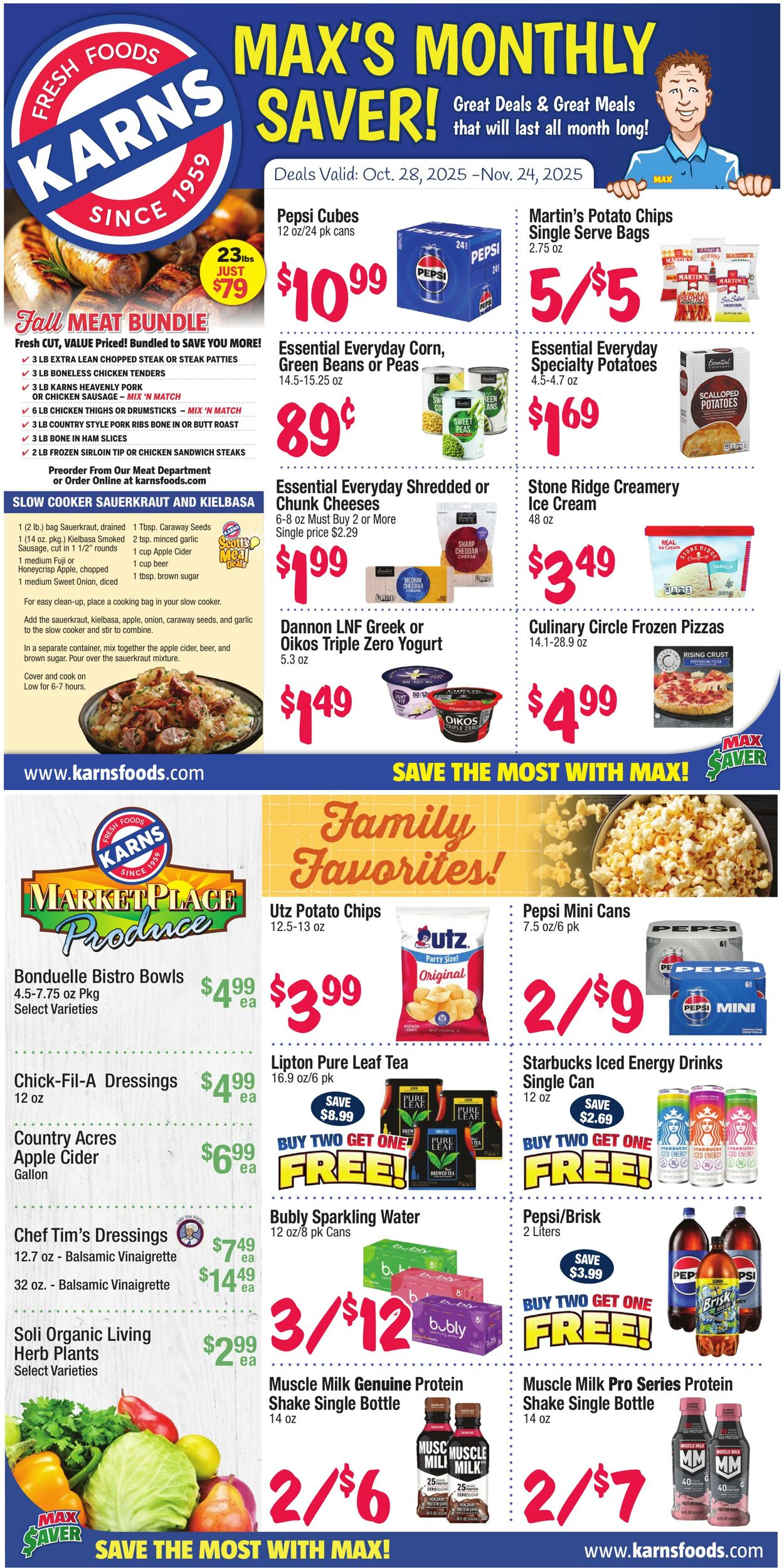 Weekly ad Karns Quality Foods 10/28/2025 - 11/24/2025