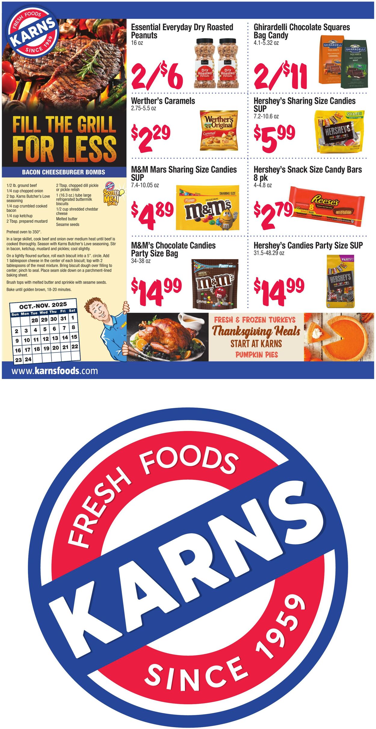 Weekly ad Karns Quality Foods 10/28/2025 - 11/24/2025