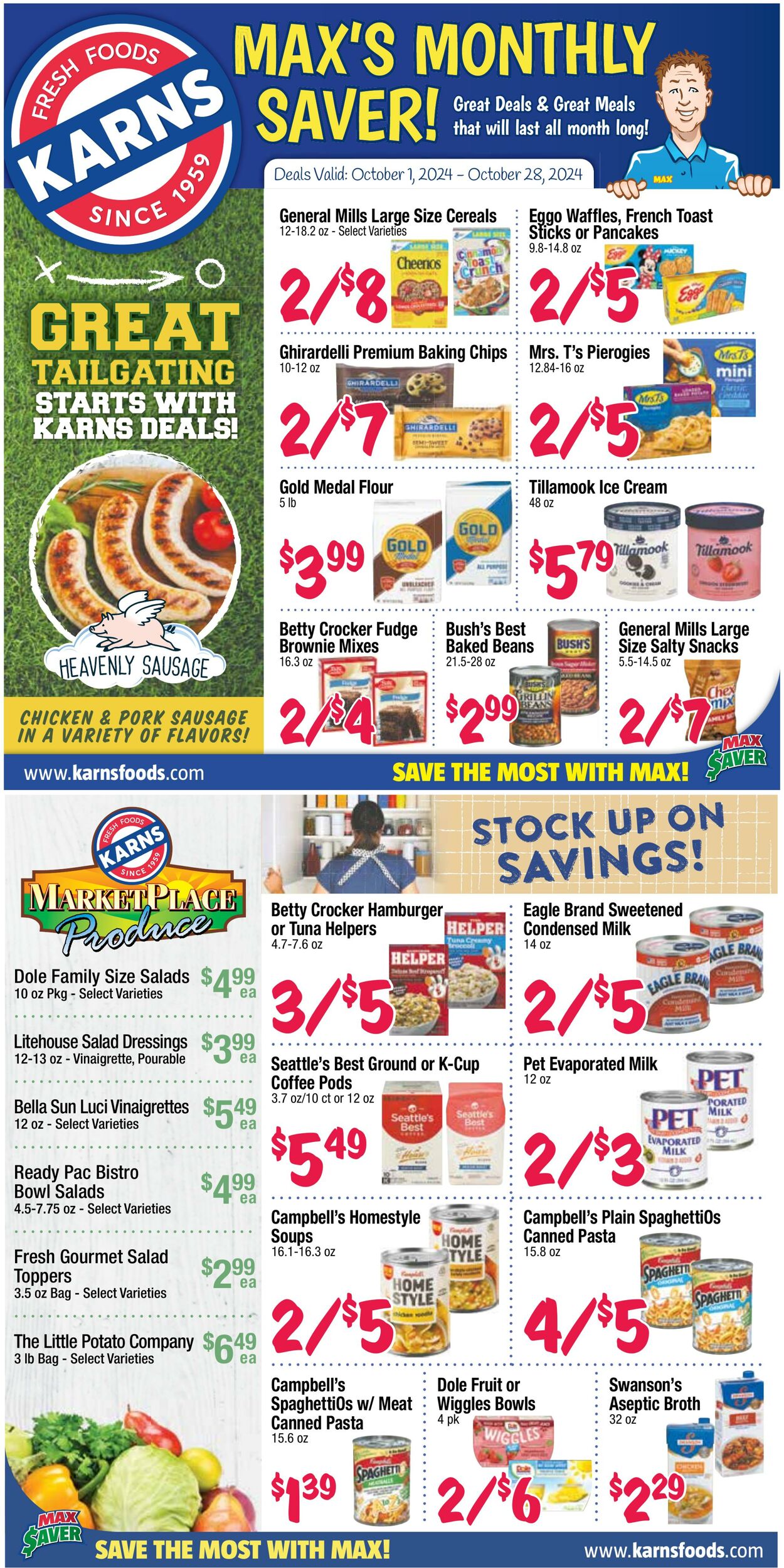 Weekly ad Karns Quality Foods 10/01/2024 - 10/28/2024