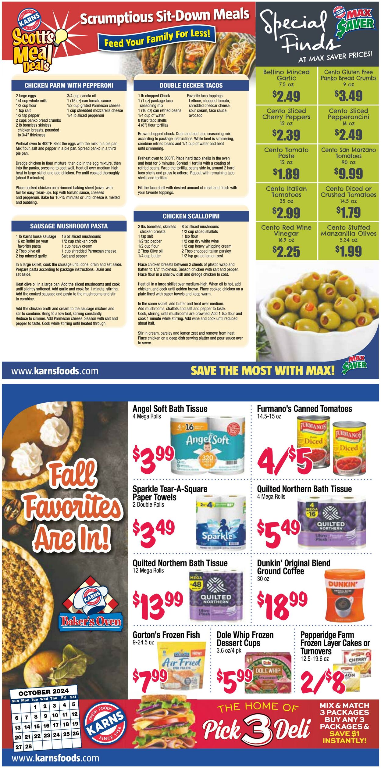 Weekly ad Karns Quality Foods 10/01/2024 - 10/28/2024