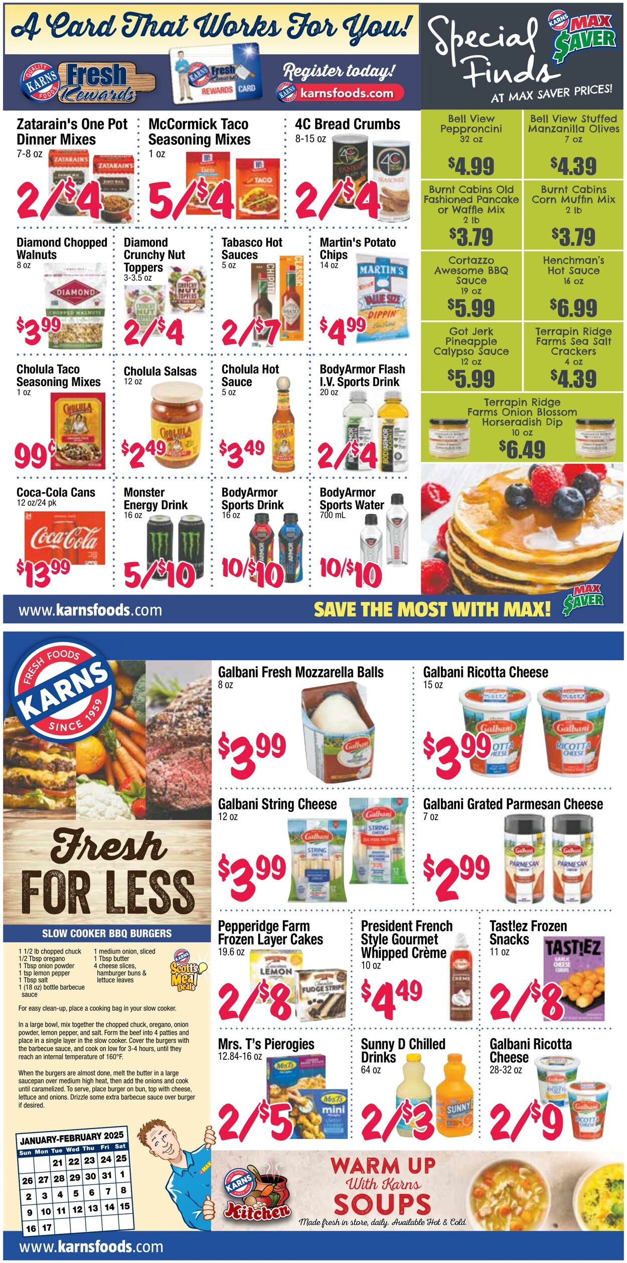 Weekly ad Karns Quality Foods 01/21/2025 - 02/17/2025