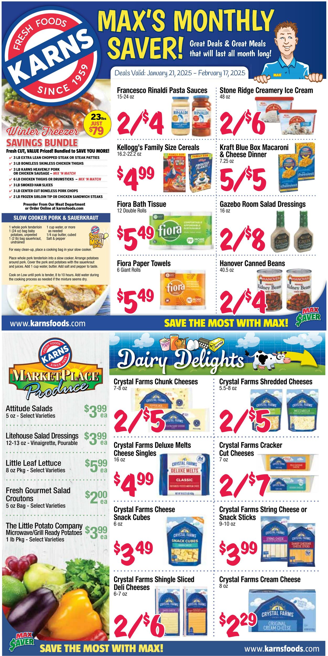 Weekly ad Karns Quality Foods 01/21/2025 - 02/17/2025