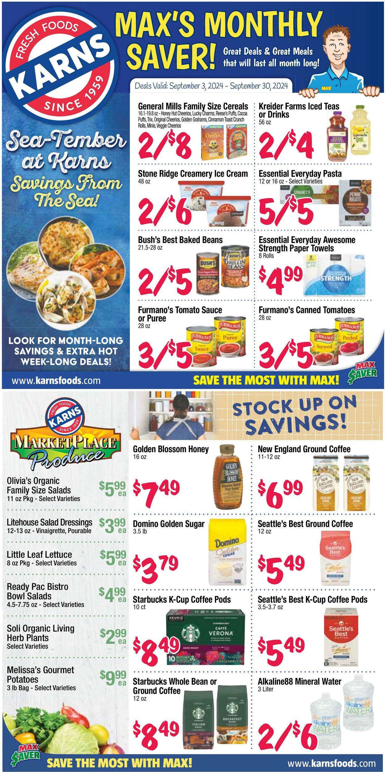 Weekly ad Karns Quality Foods 09/03/2024 - 09/30/2024