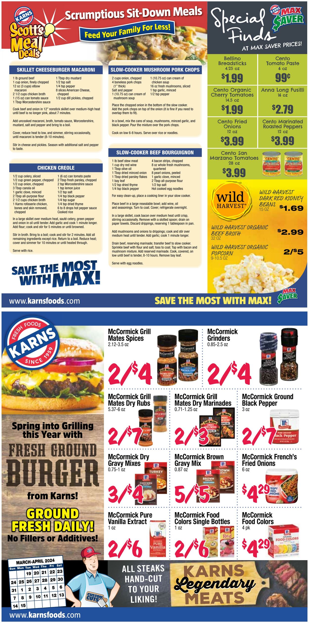Weekly ad Karns Quality Foods 03/19/2024 - 04/15/2024
