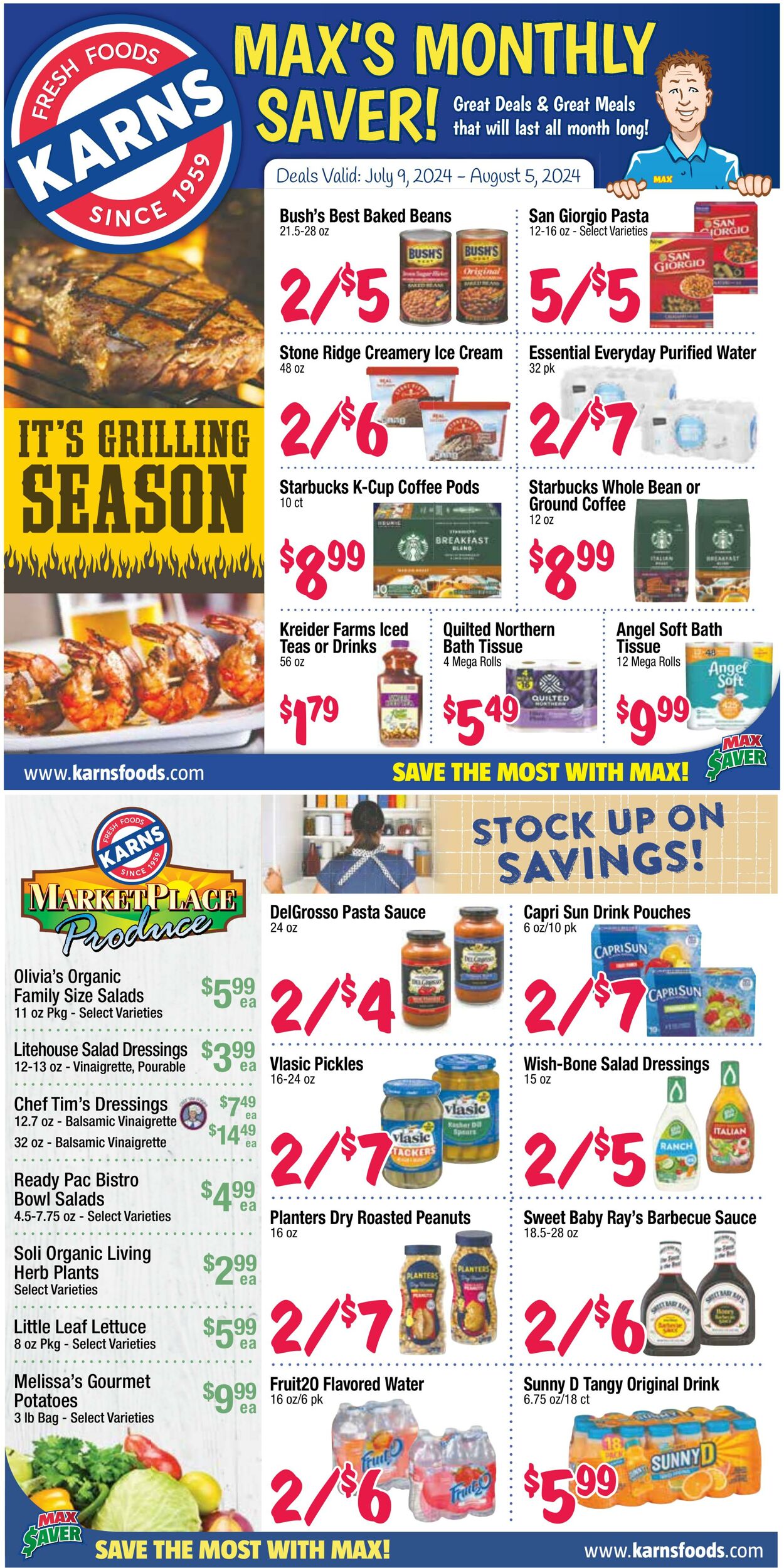 Weekly ad Karns Quality Foods 07/09/2024 - 08/05/2024