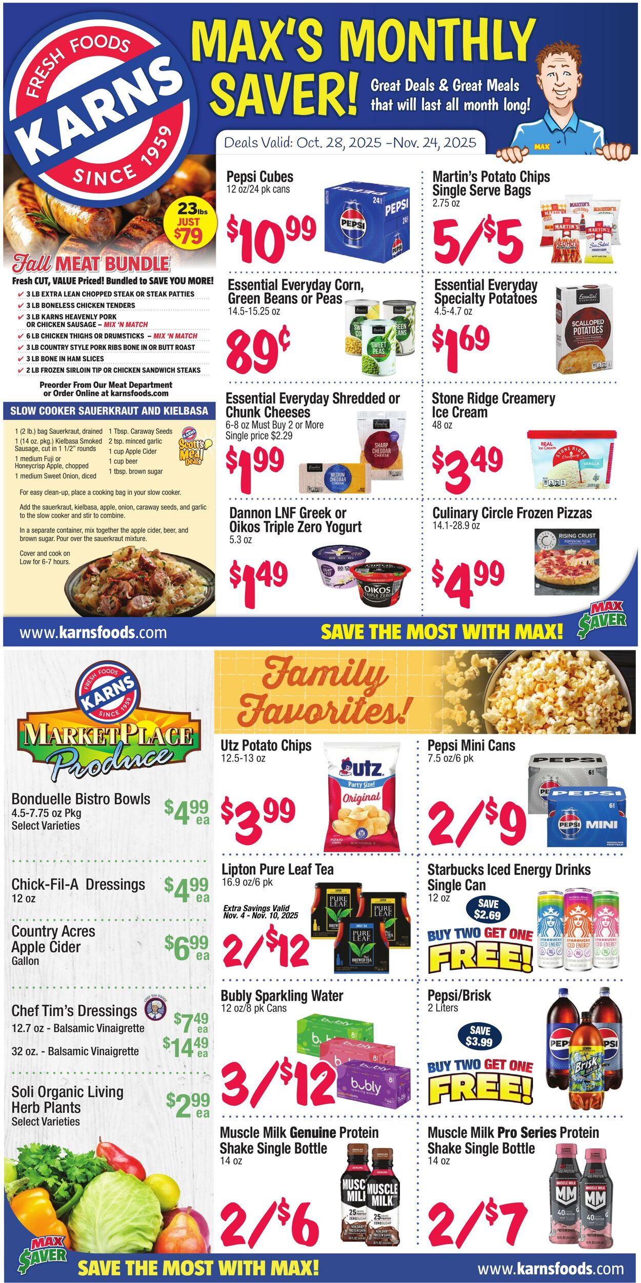 Weekly ad Karns Quality Foods 10/28/2025 - 11/24/2025