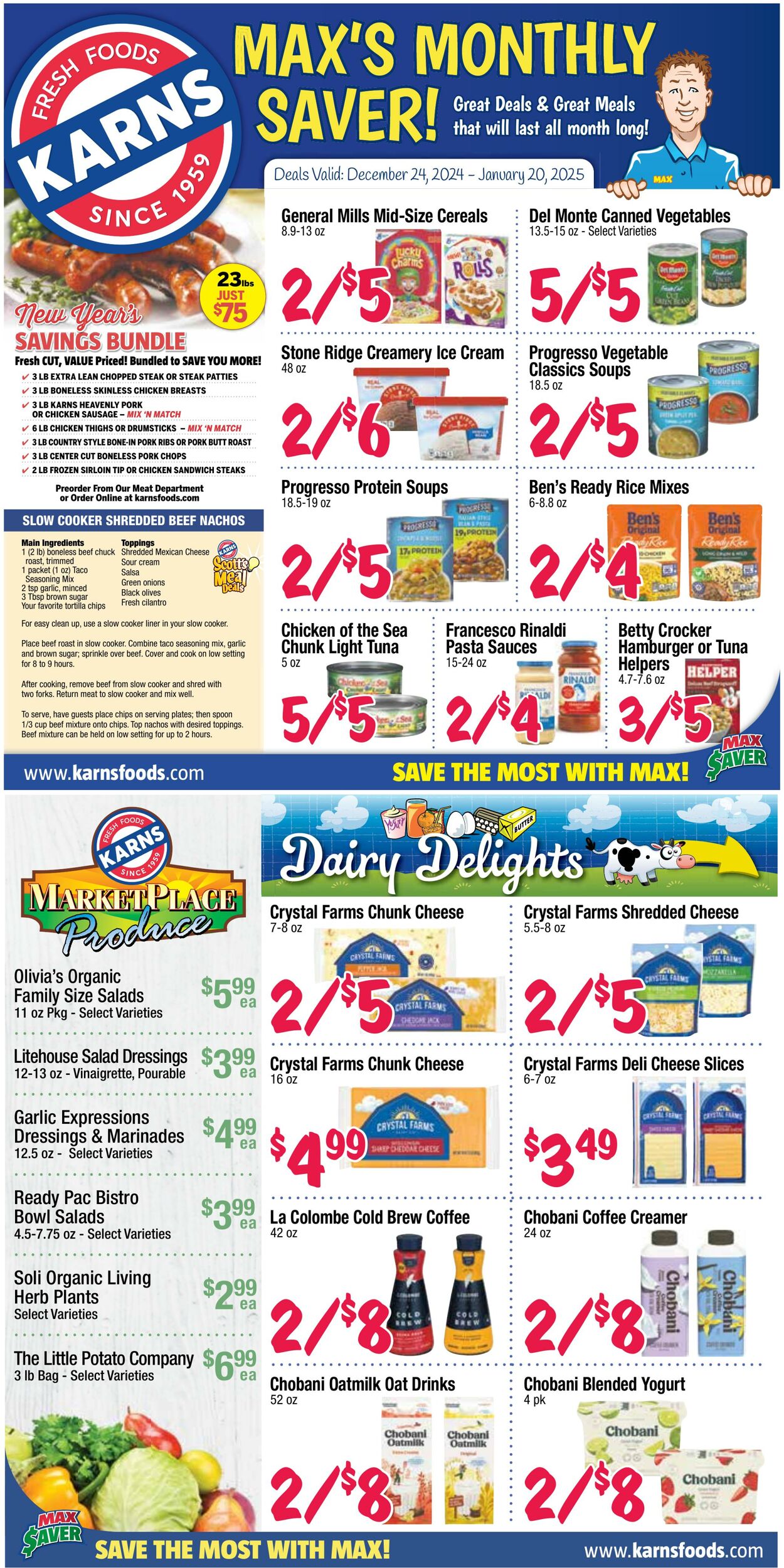 Weekly ad Karns Quality Foods 12/26/2024 - 01/22/2025