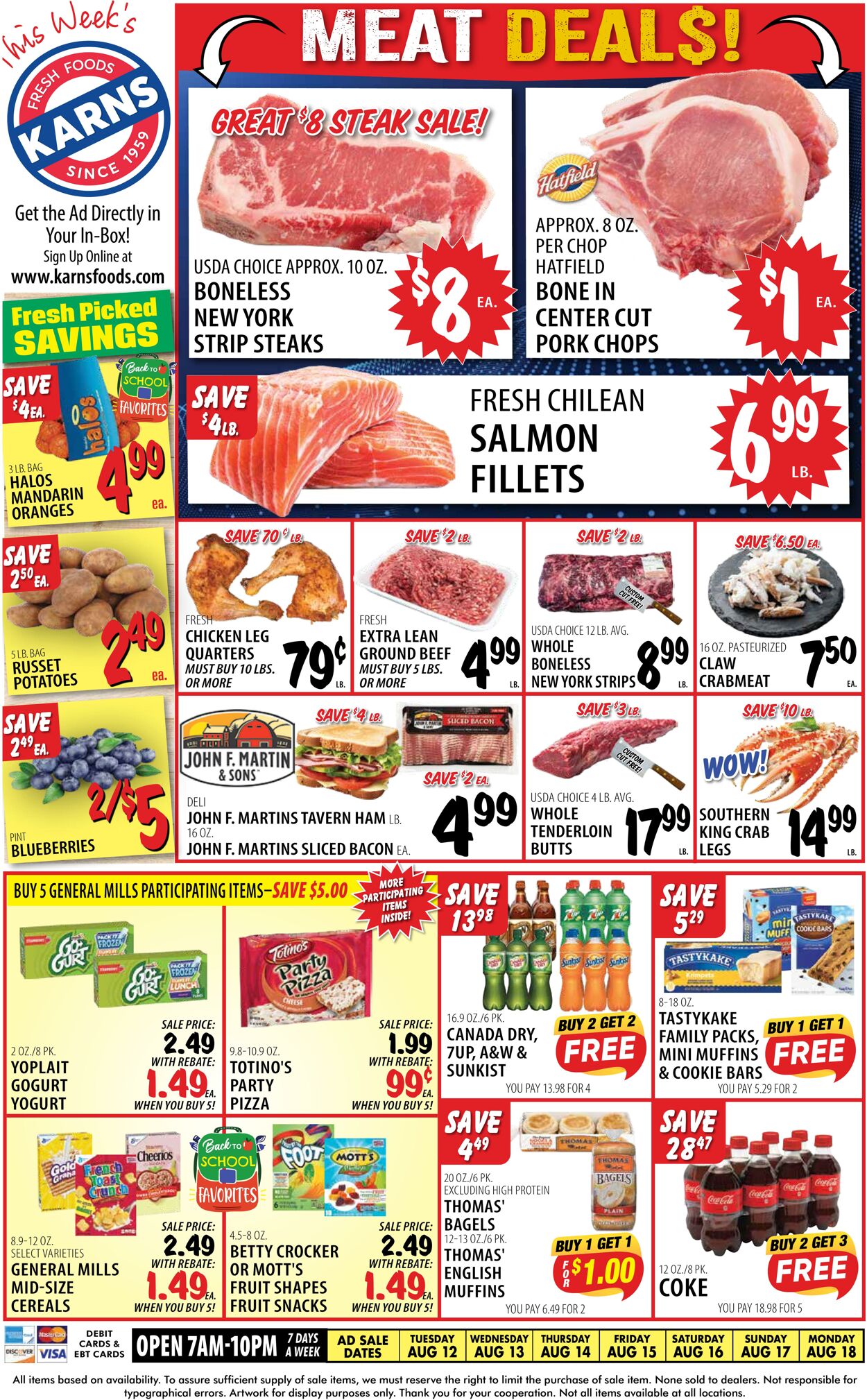 Weekly ad Karns Quality Foods 08/12/2025 - 08/18/2025