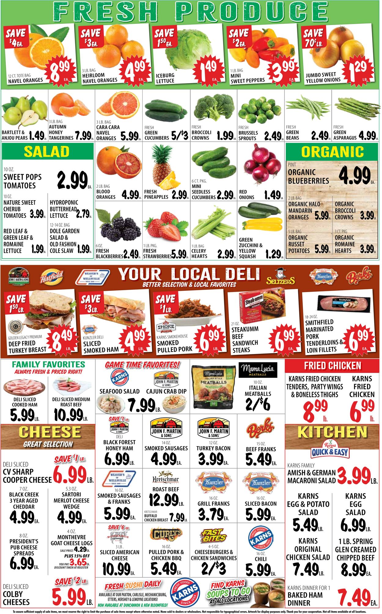 Weekly ad Karns Quality Foods 01/07/2025 - 01/13/2025