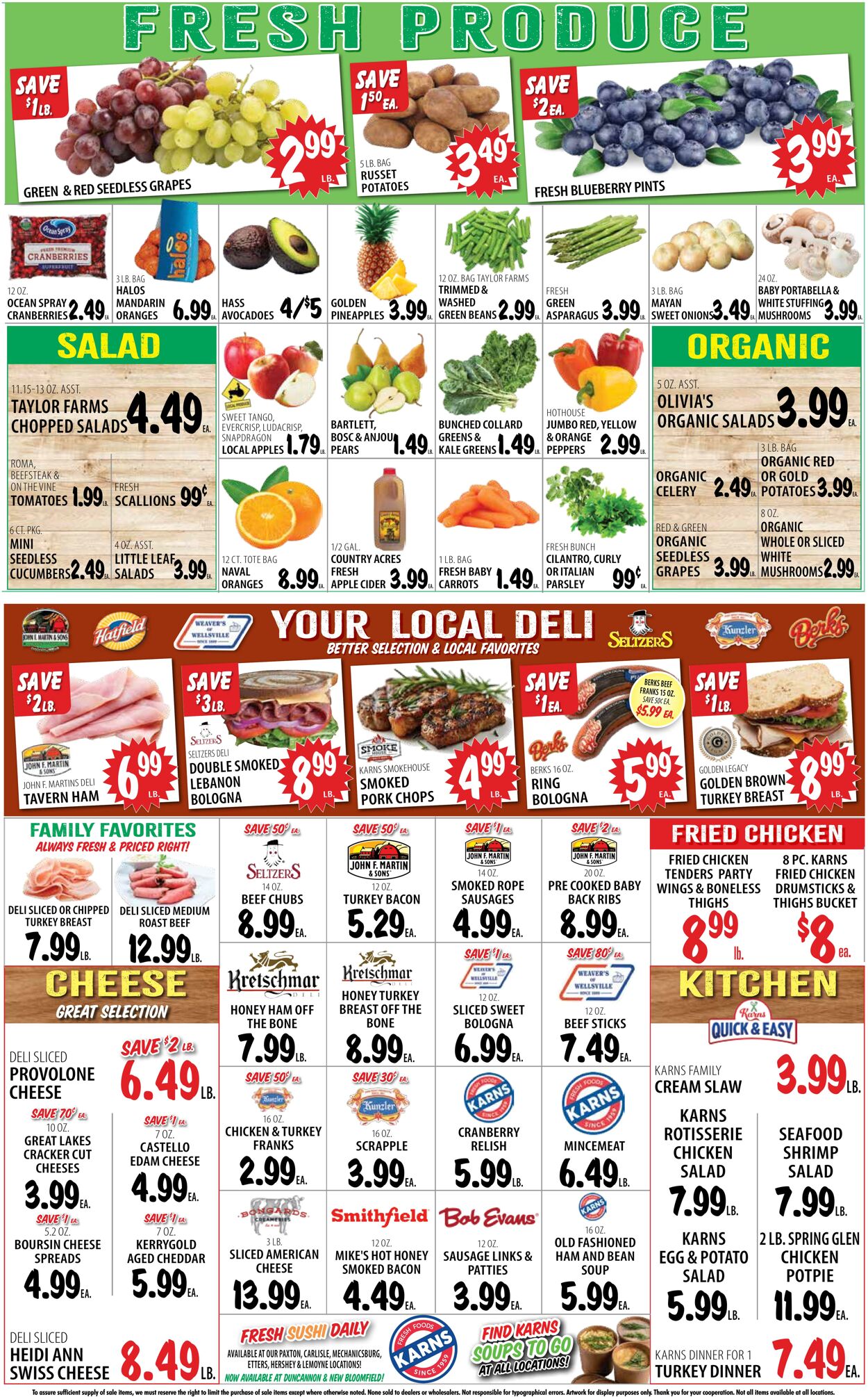 Weekly ad Karns Quality Foods 11/18/2025 - 11/24/2025
