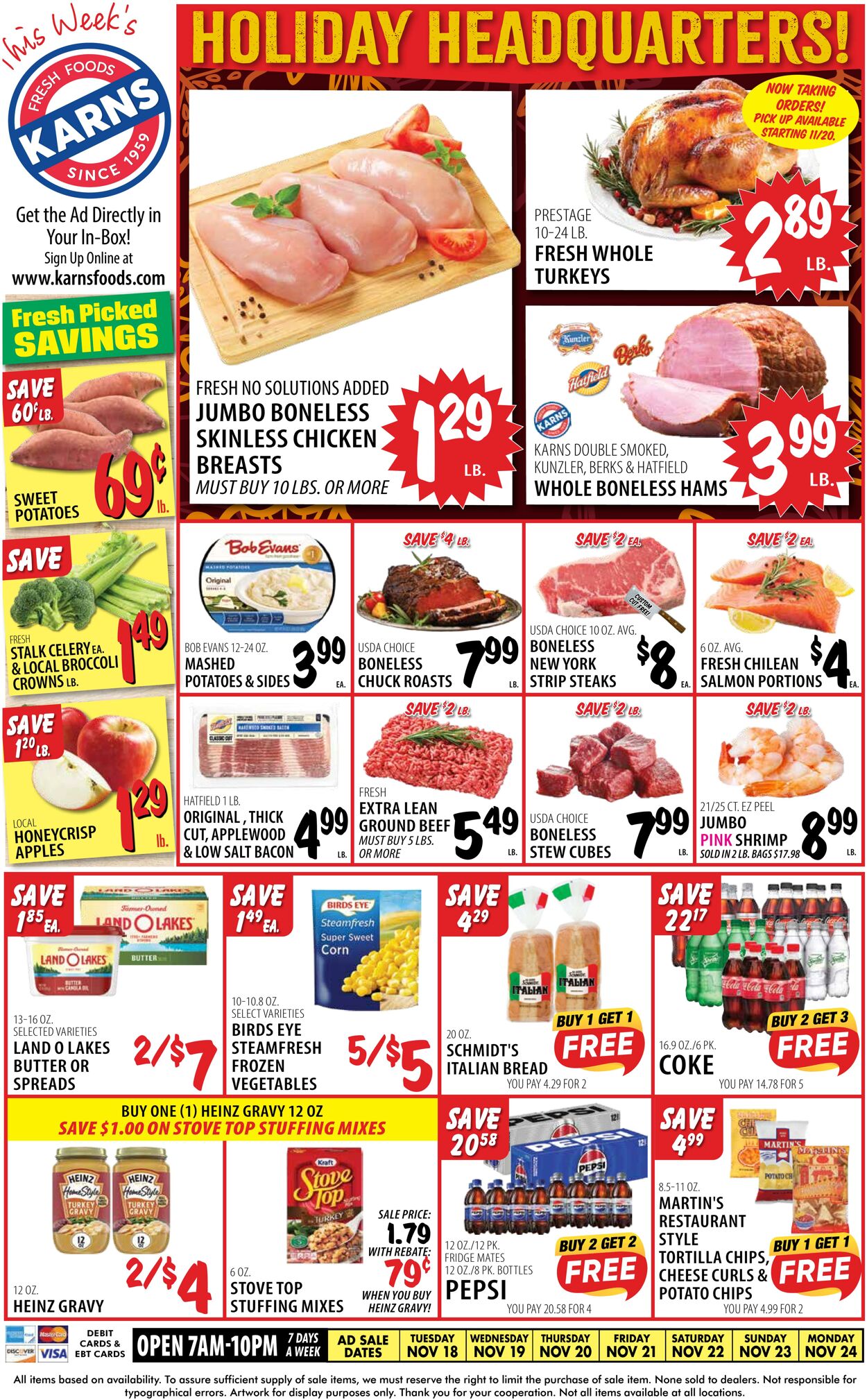 Weekly ad Karns Quality Foods 11/18/2025 - 11/24/2025