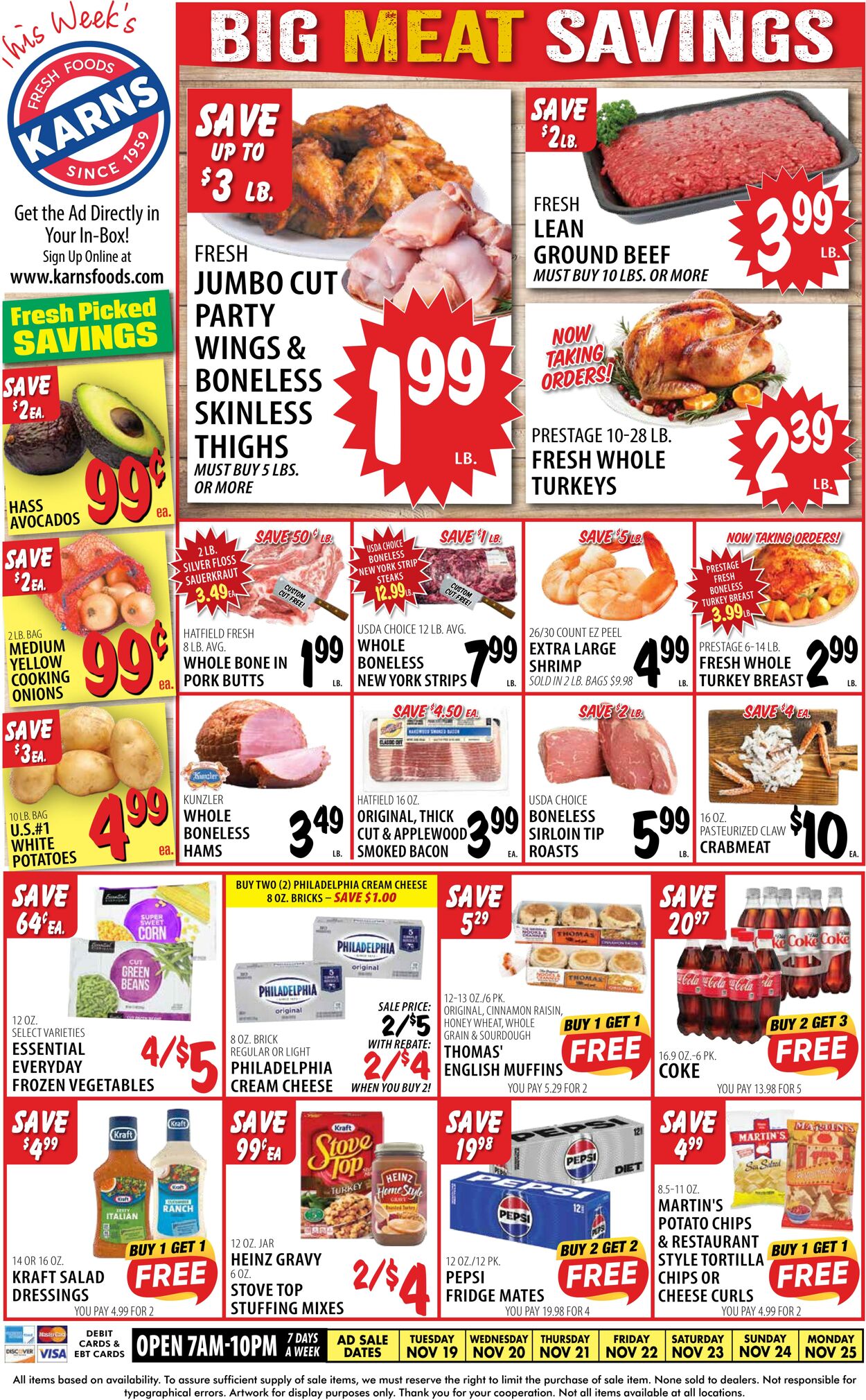 Weekly ad Karns Quality Foods 11/19/2024 - 11/25/2024