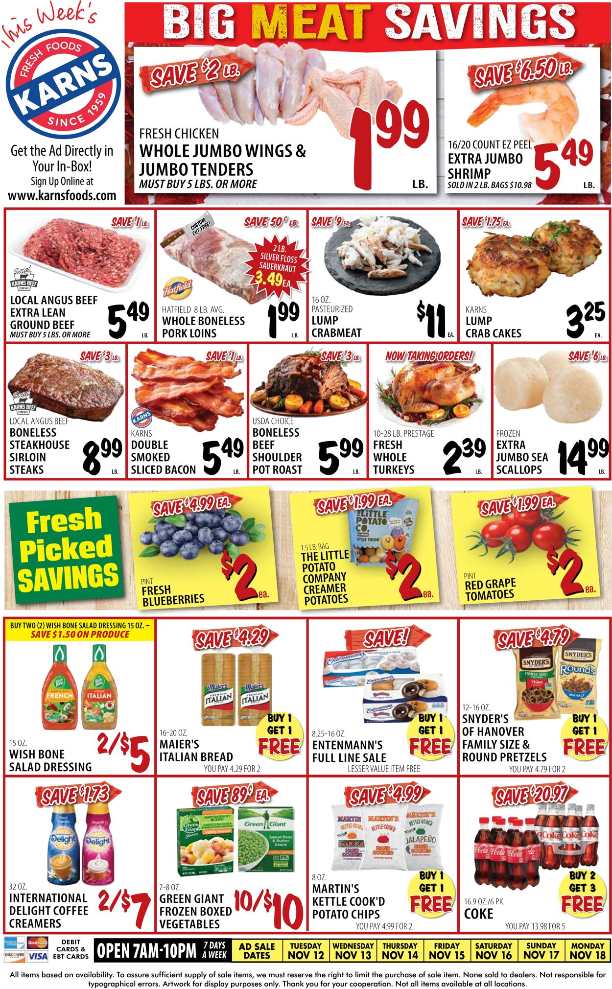 Karns Quality Foods Promotional weekly ads