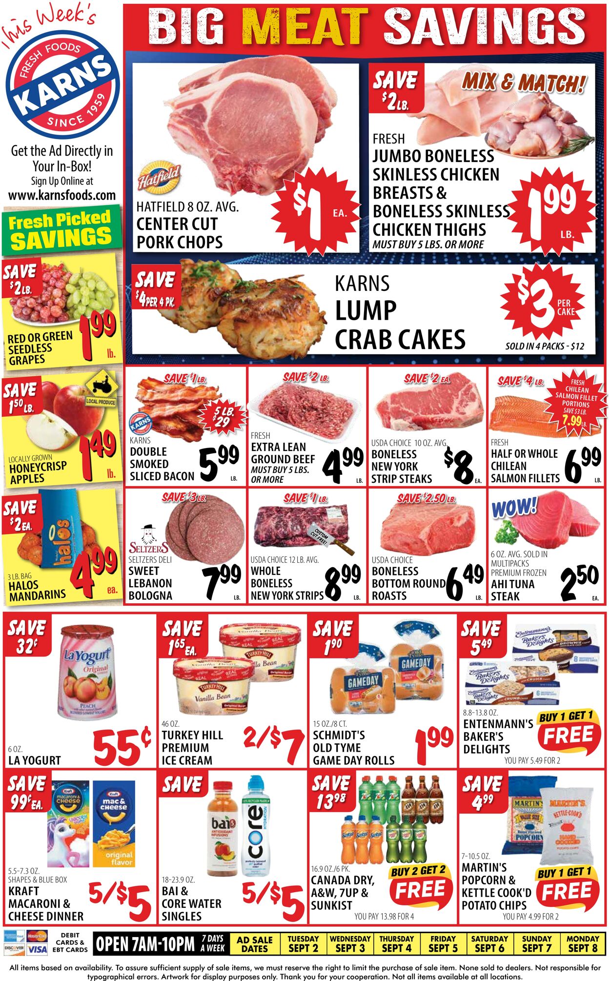 Weekly ad Karns Quality Foods 09/02/2025 - 09/08/2025