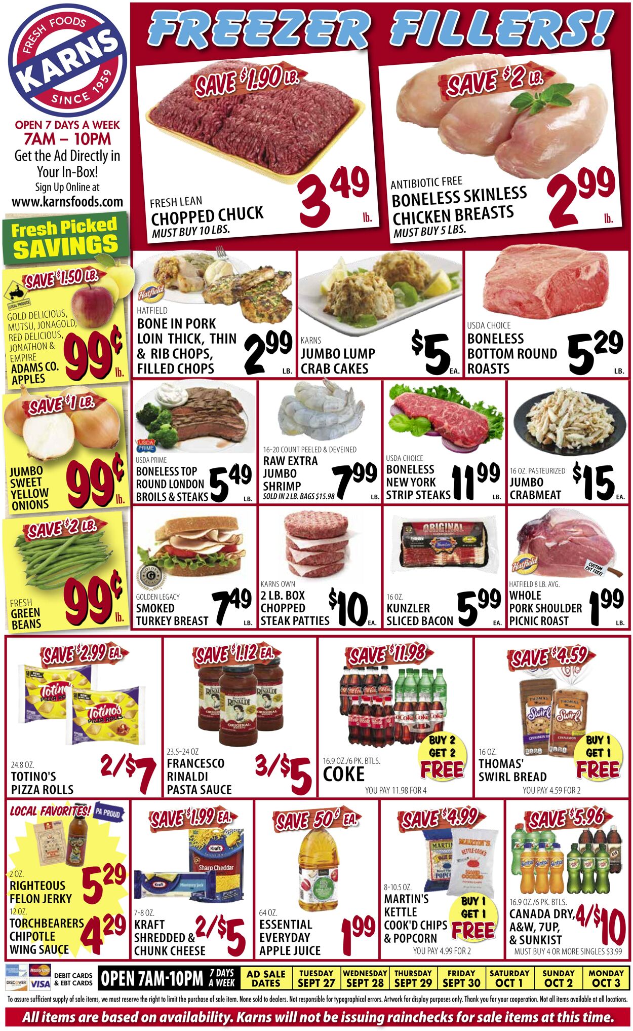 Karns Quality Foods Promotional weekly ads