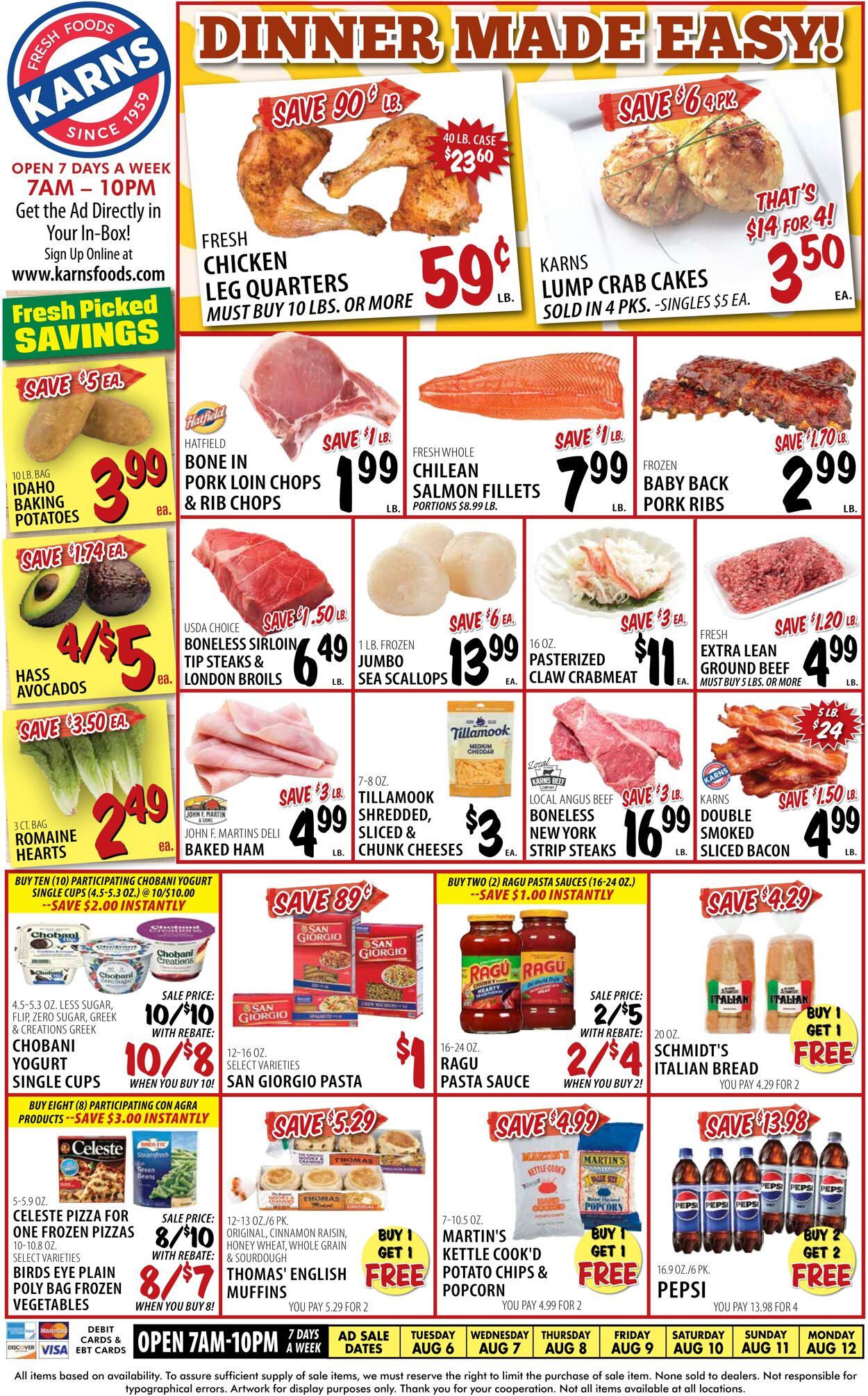 Weekly ad Karns Quality Foods 08/06/2024 - 08/12/2024