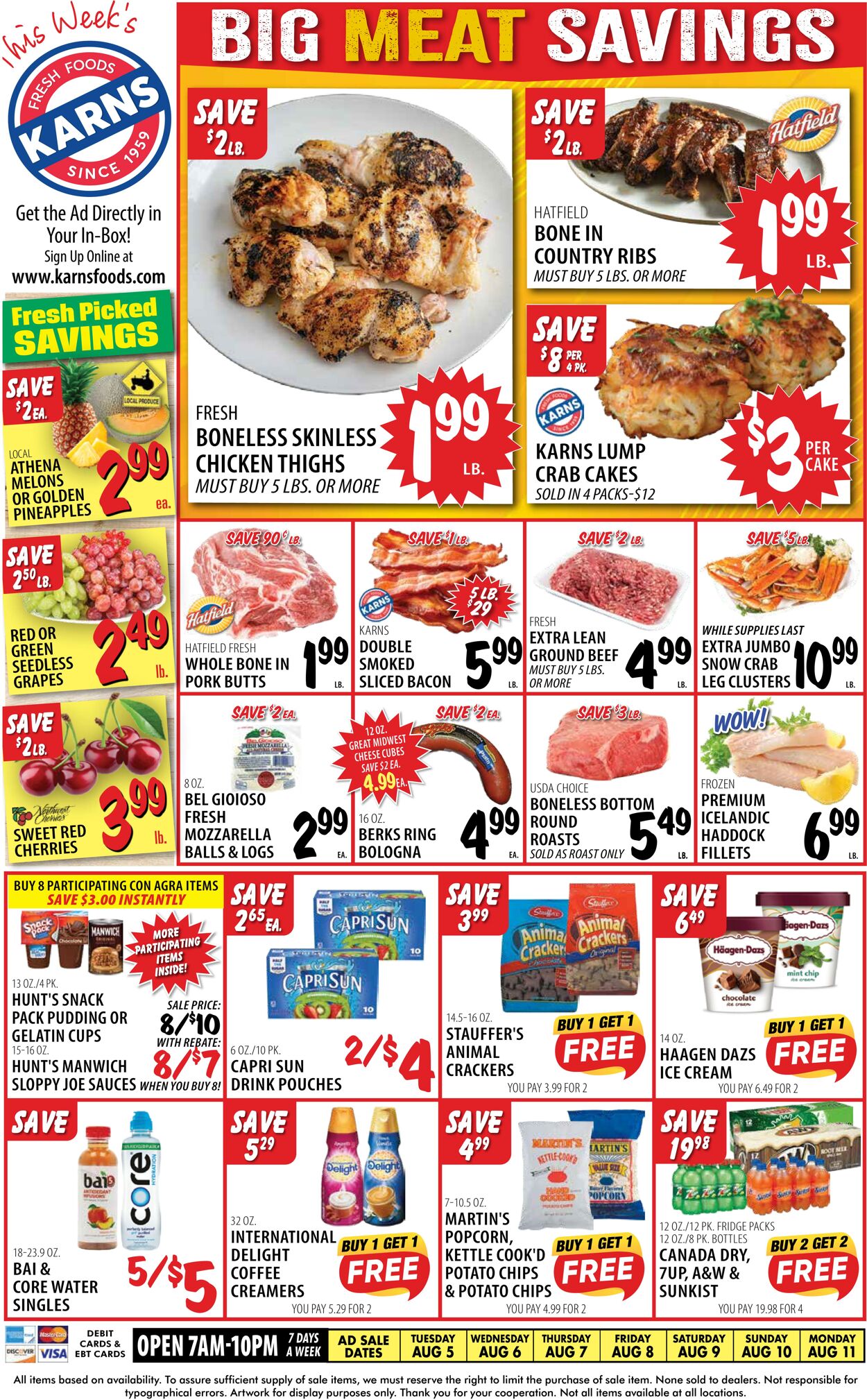 Weekly ad Karns Quality Foods 08/05/2025 - 08/11/2025